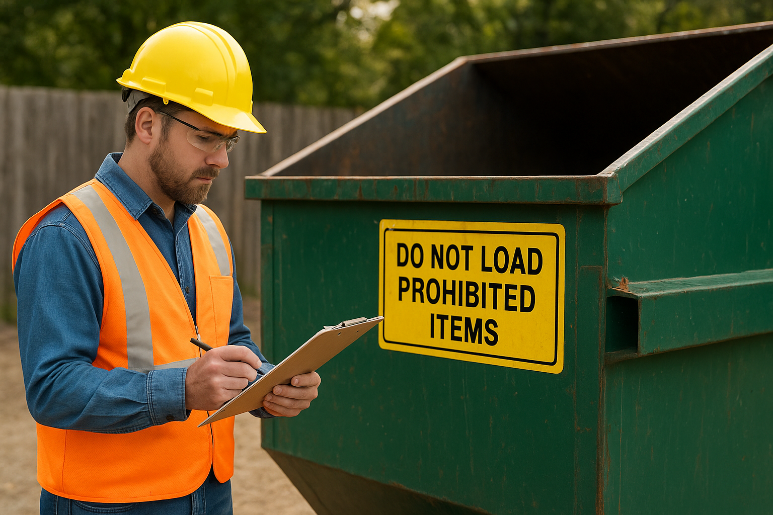 3. Confirm disposal rules before you load anything