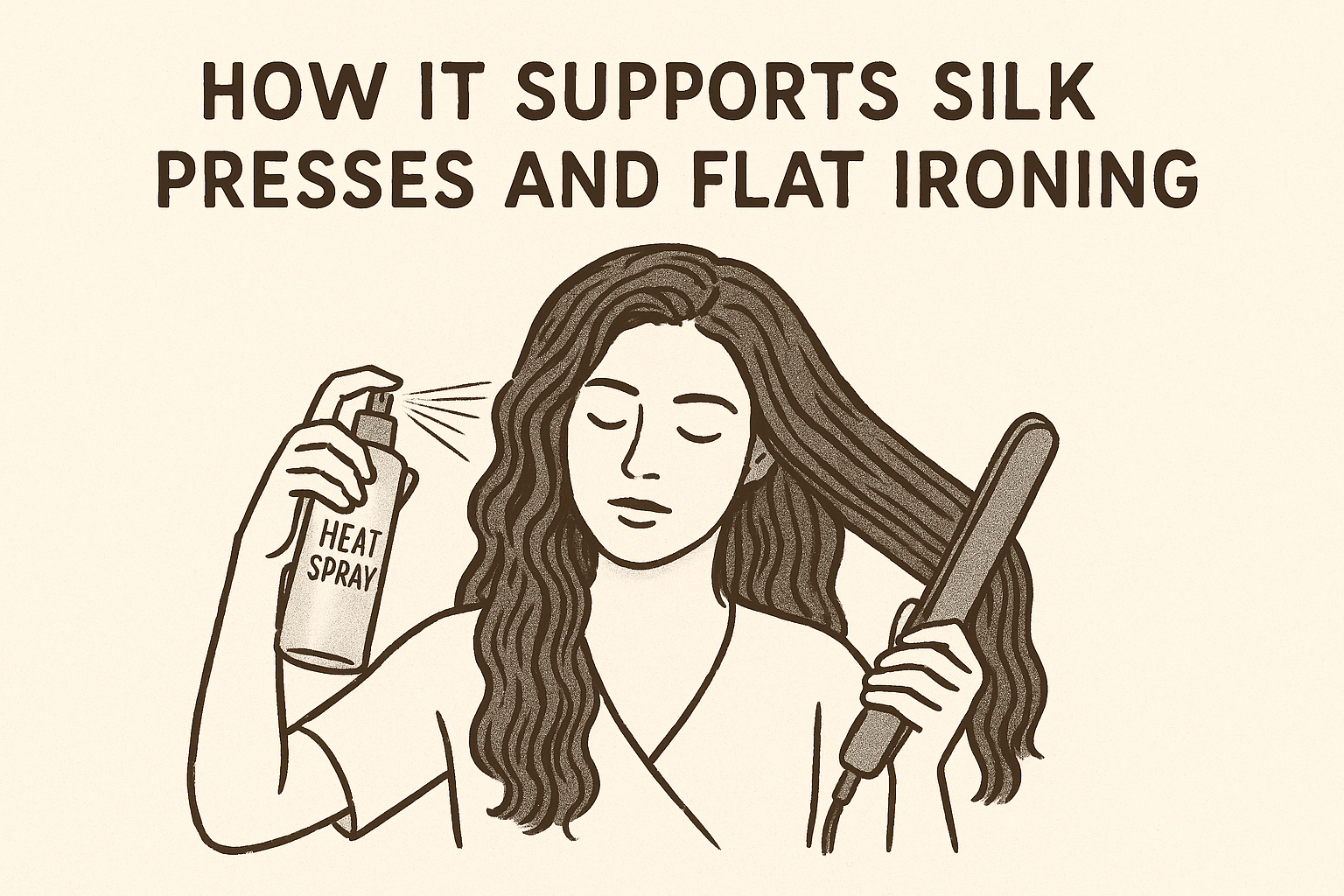 How it supports silk presses and flat ironing