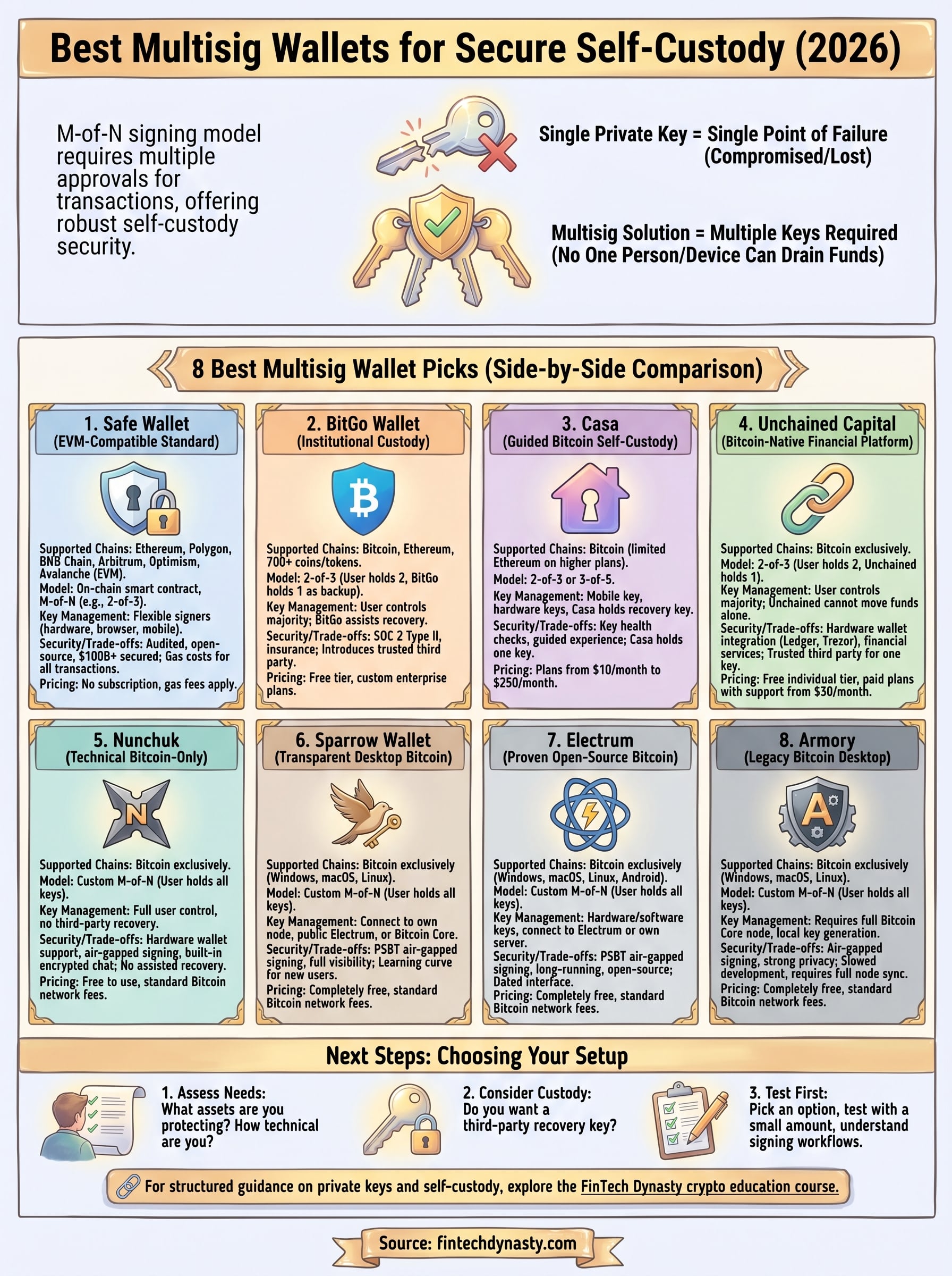 best multisig wallet infographic