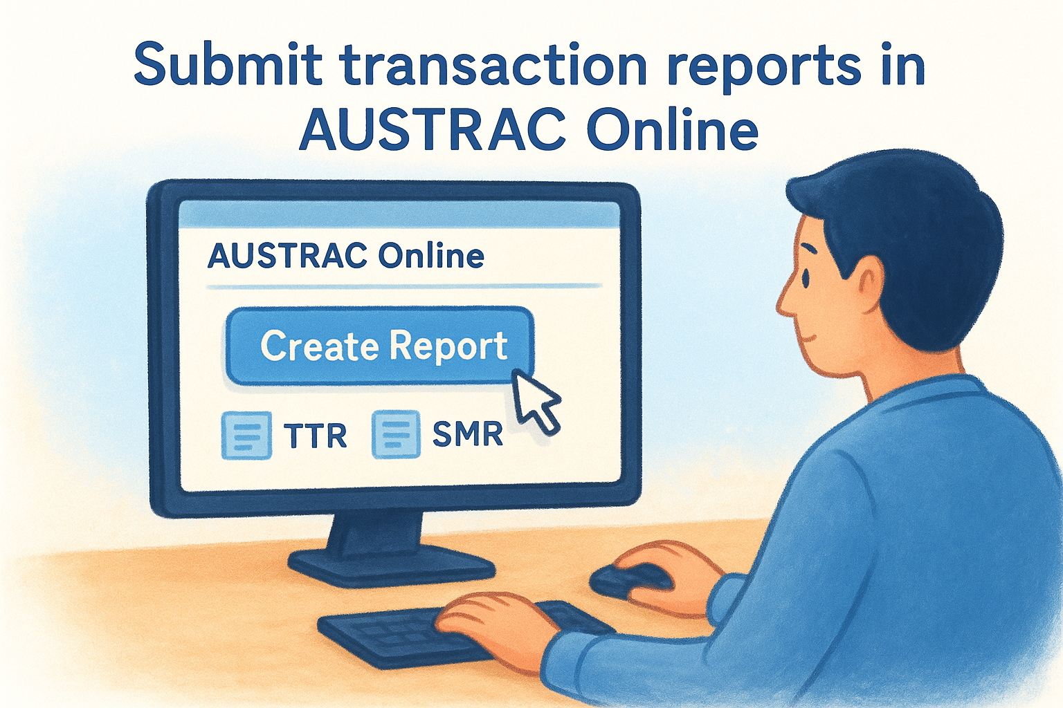 Submit transaction reports in AUSTRAC Online
