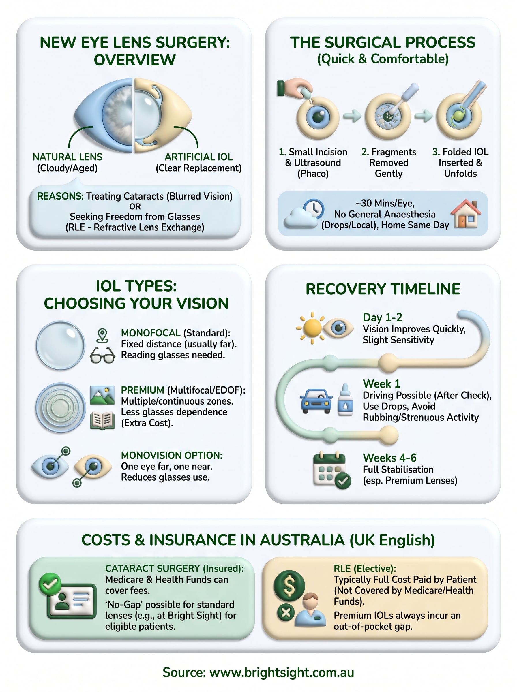 new eye lens surgery infographic
