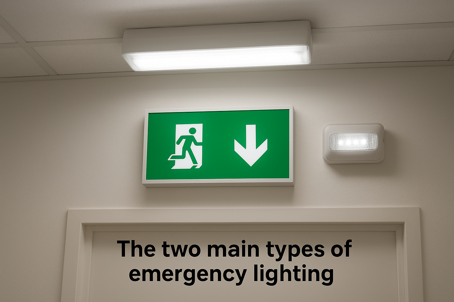 The two main types of emergency lighting
