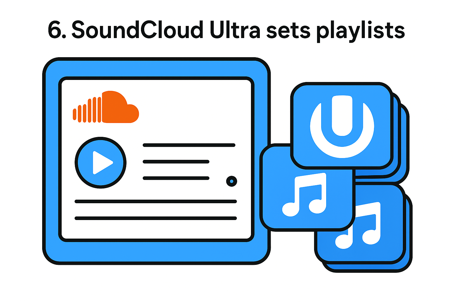 6. SoundCloud Ultra sets playlists