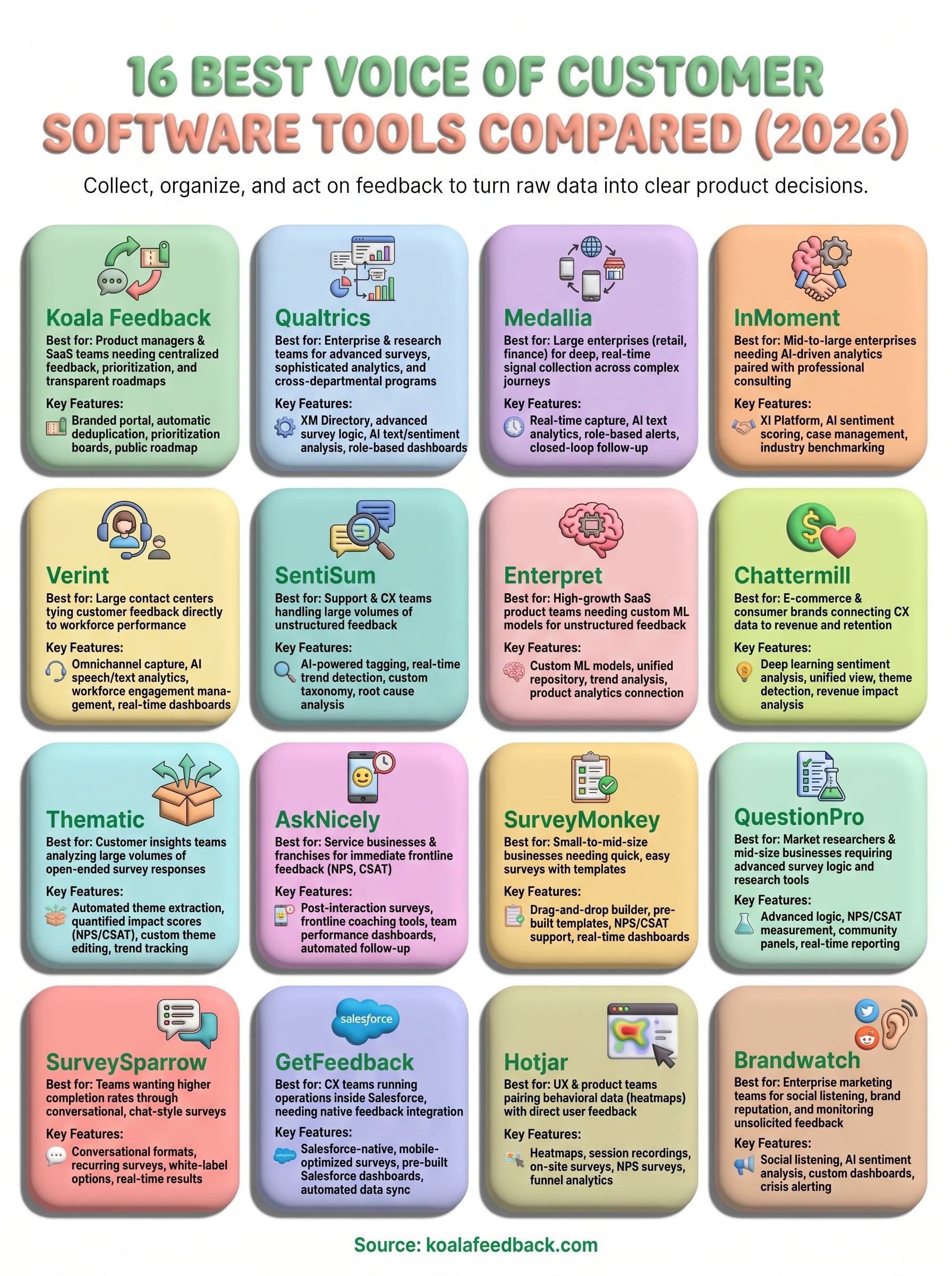 voice of customer software infographic