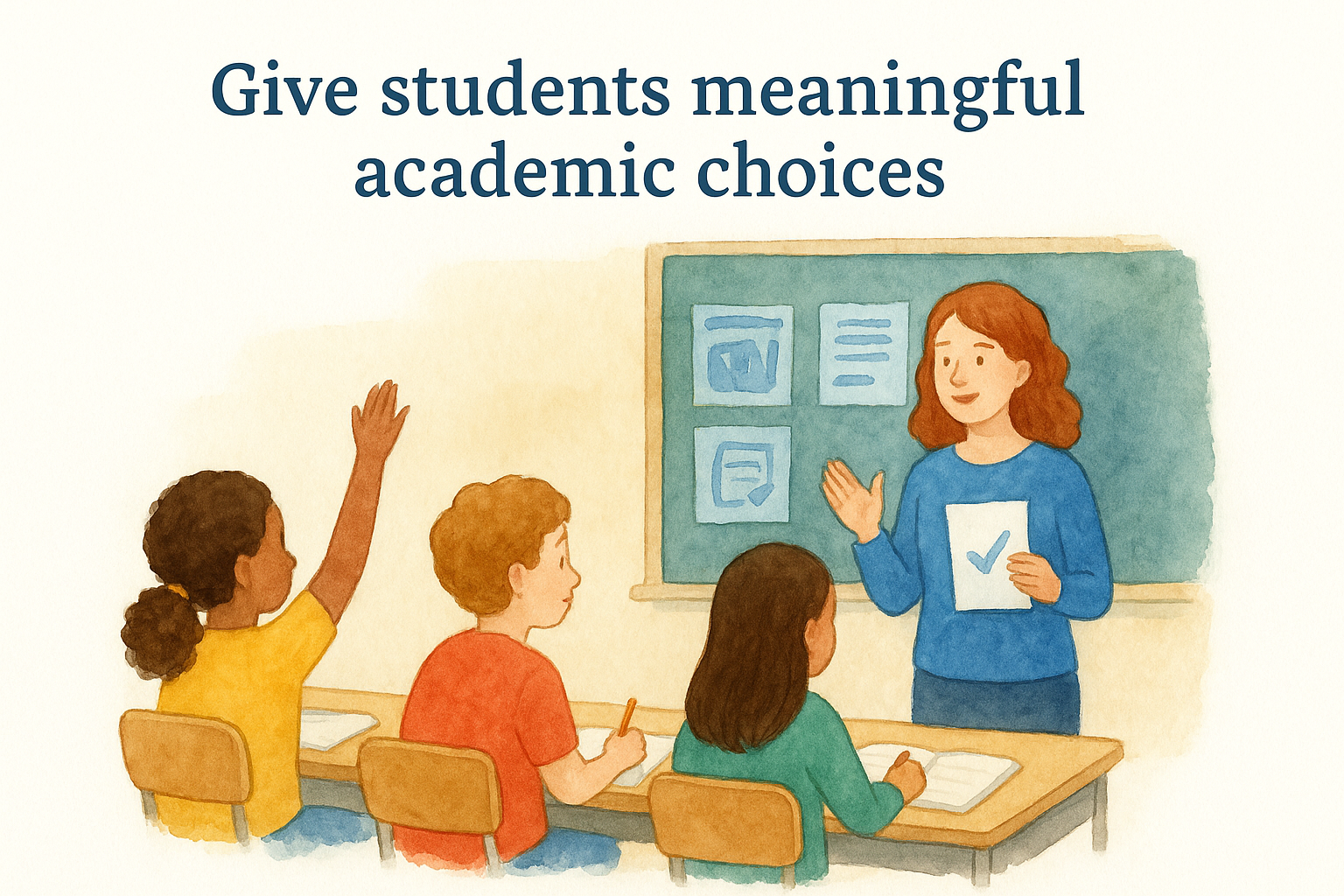 4. Give students meaningful academic choices