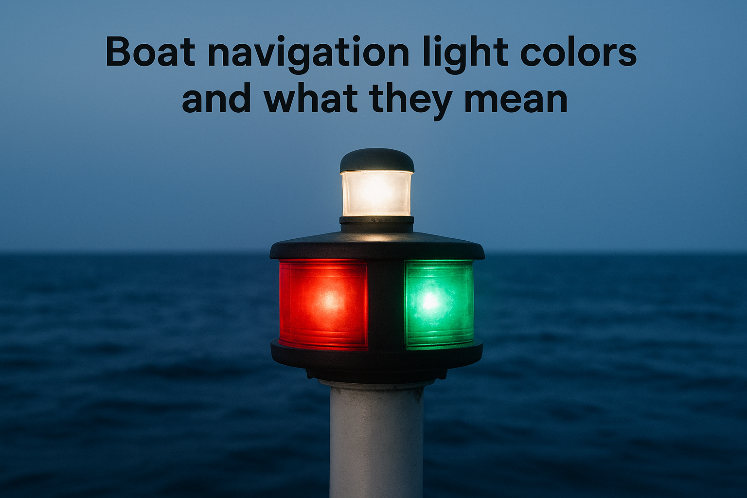 Boat navigation light colors and what they mean