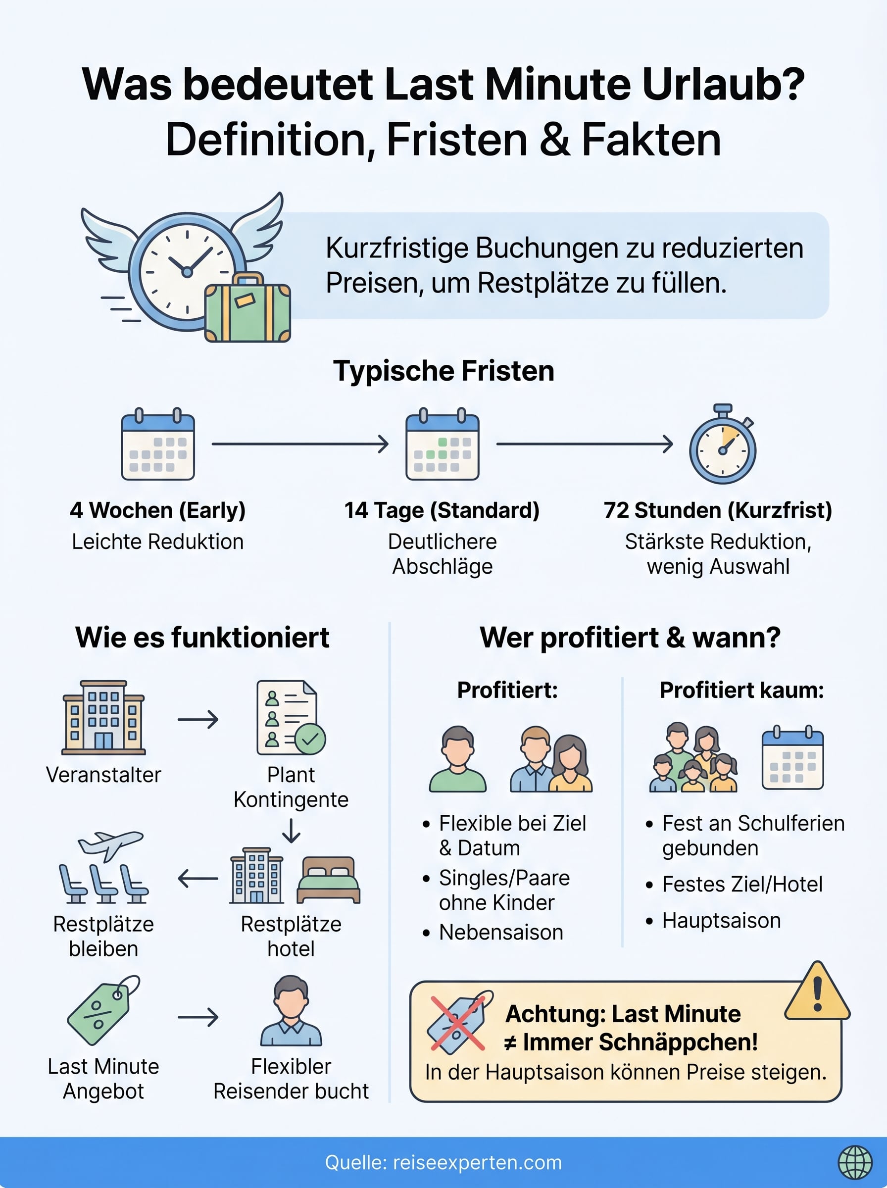 was bedeutet last minute urlaub infographic