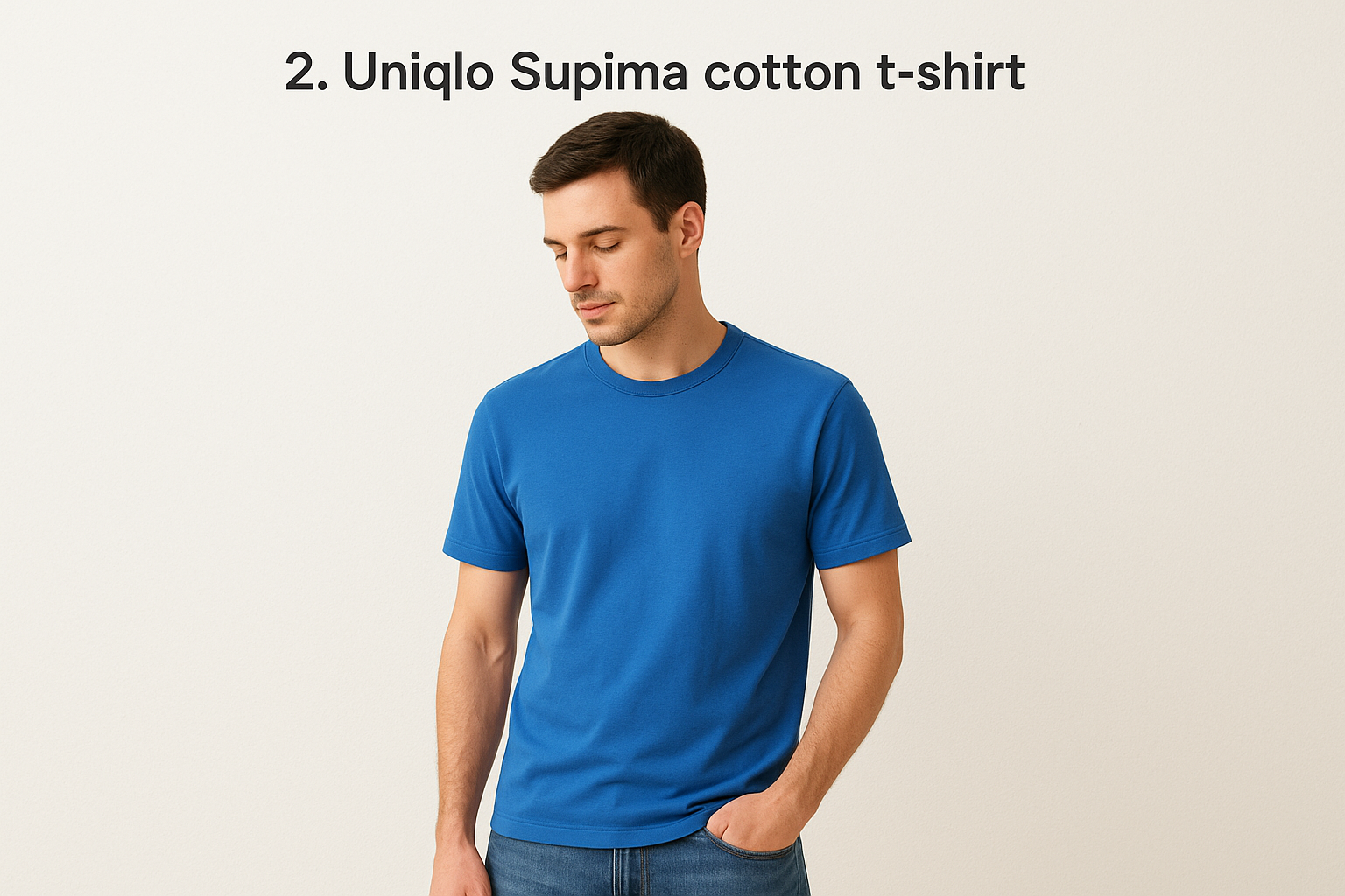 2. Uniqlo Supima cotton t-shirt