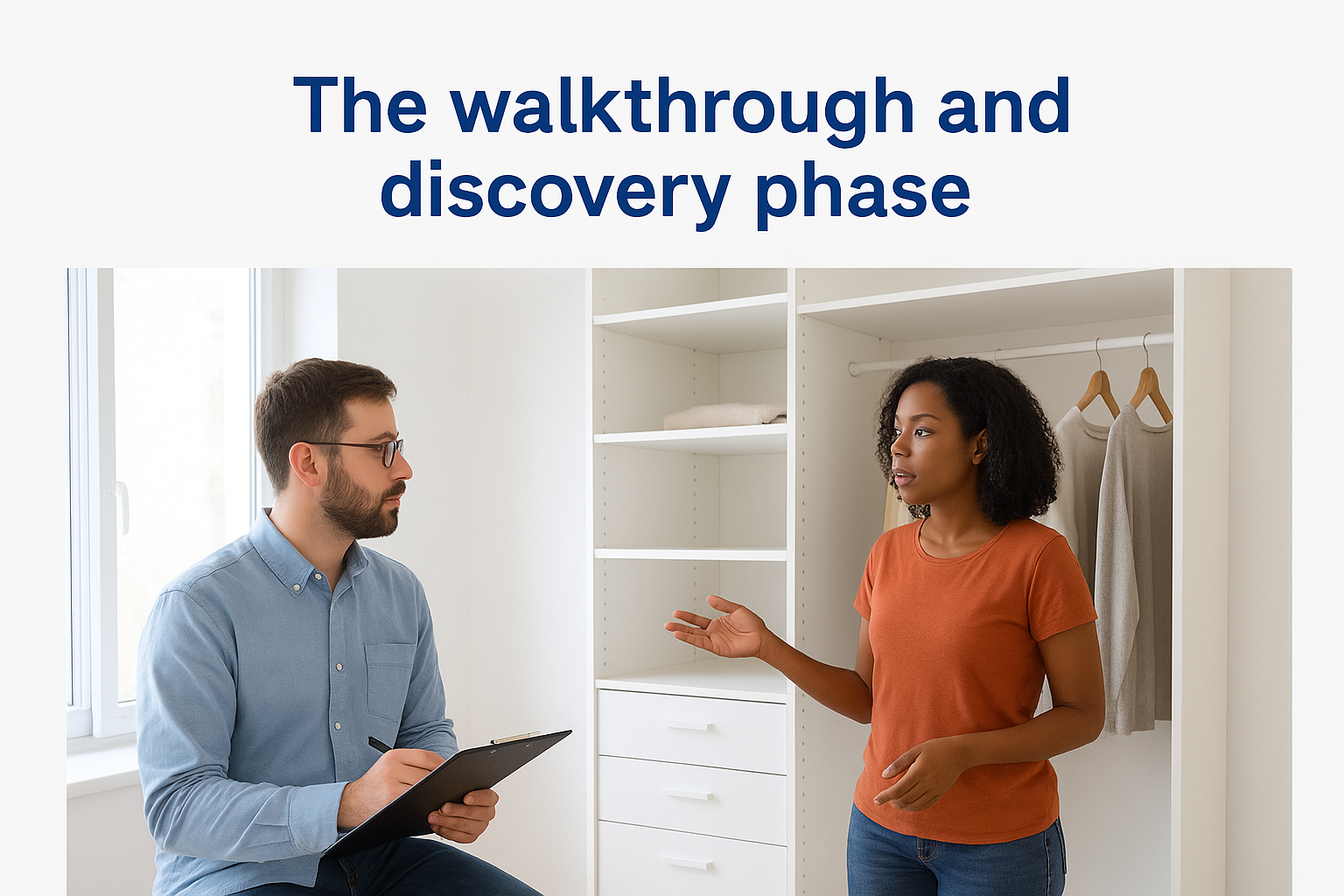 The walkthrough and discovery phase