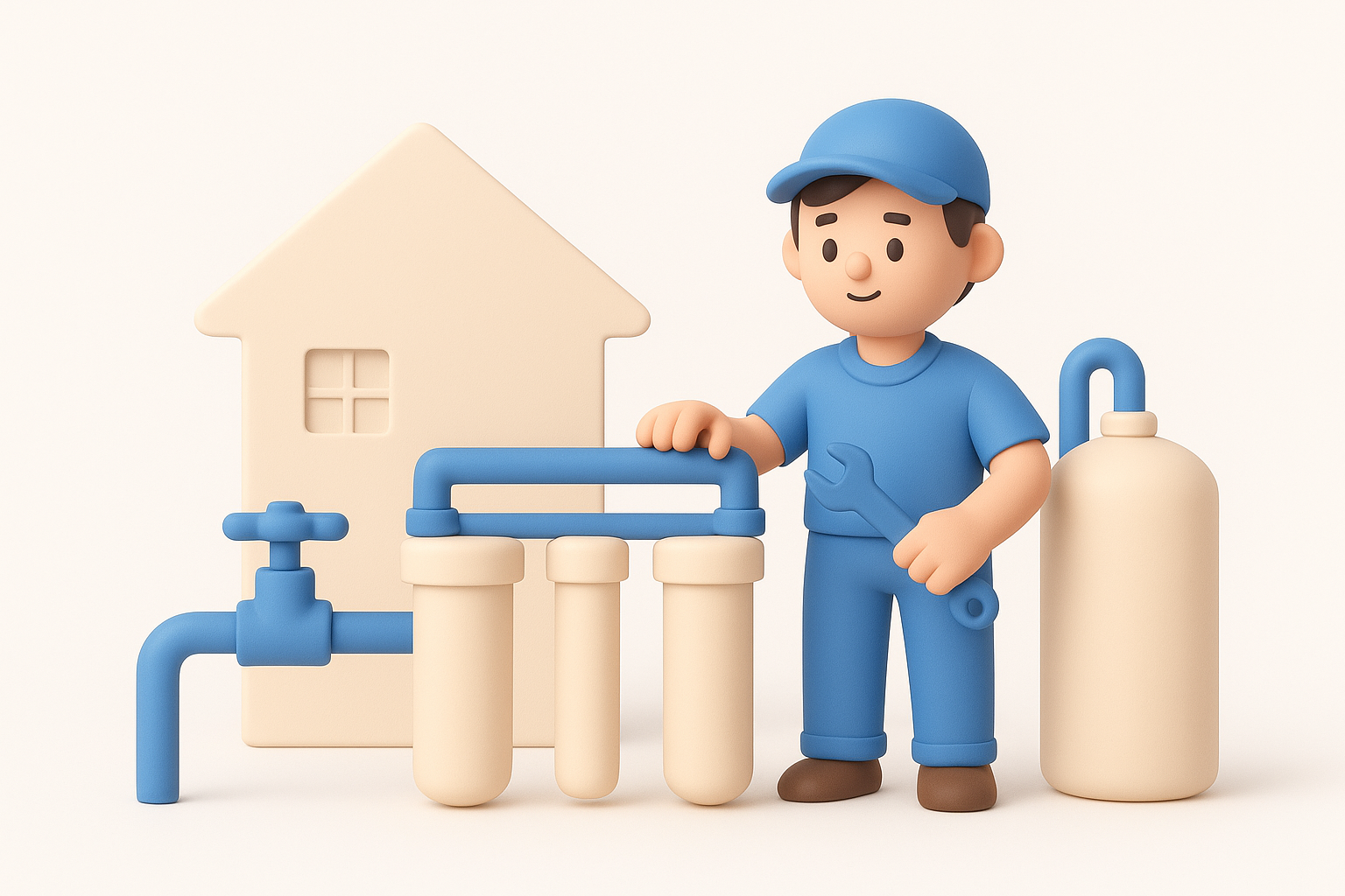 1. Home Therapist whole-home water filtration installation