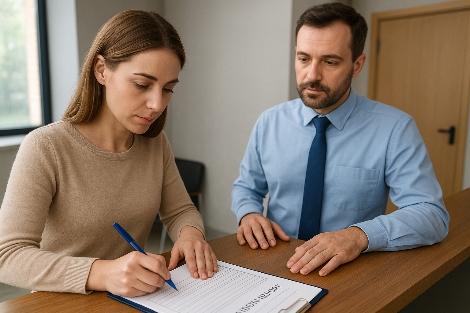 File an incident report before you leave