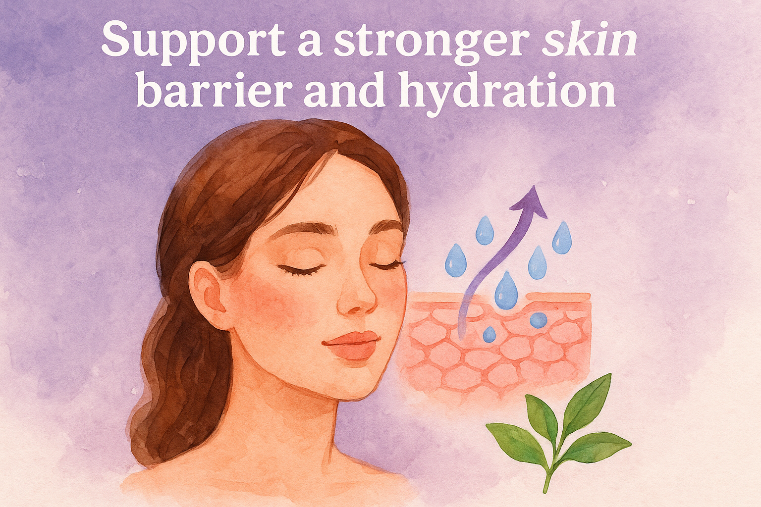 2. Support a stronger skin barrier and hydration