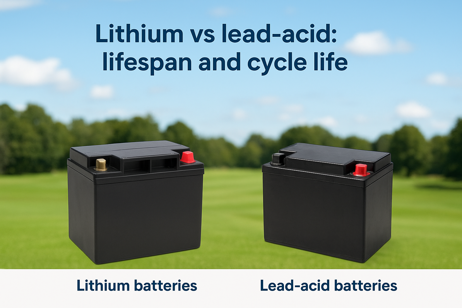 Lithium vs lead-acid: lifespan and cycle life