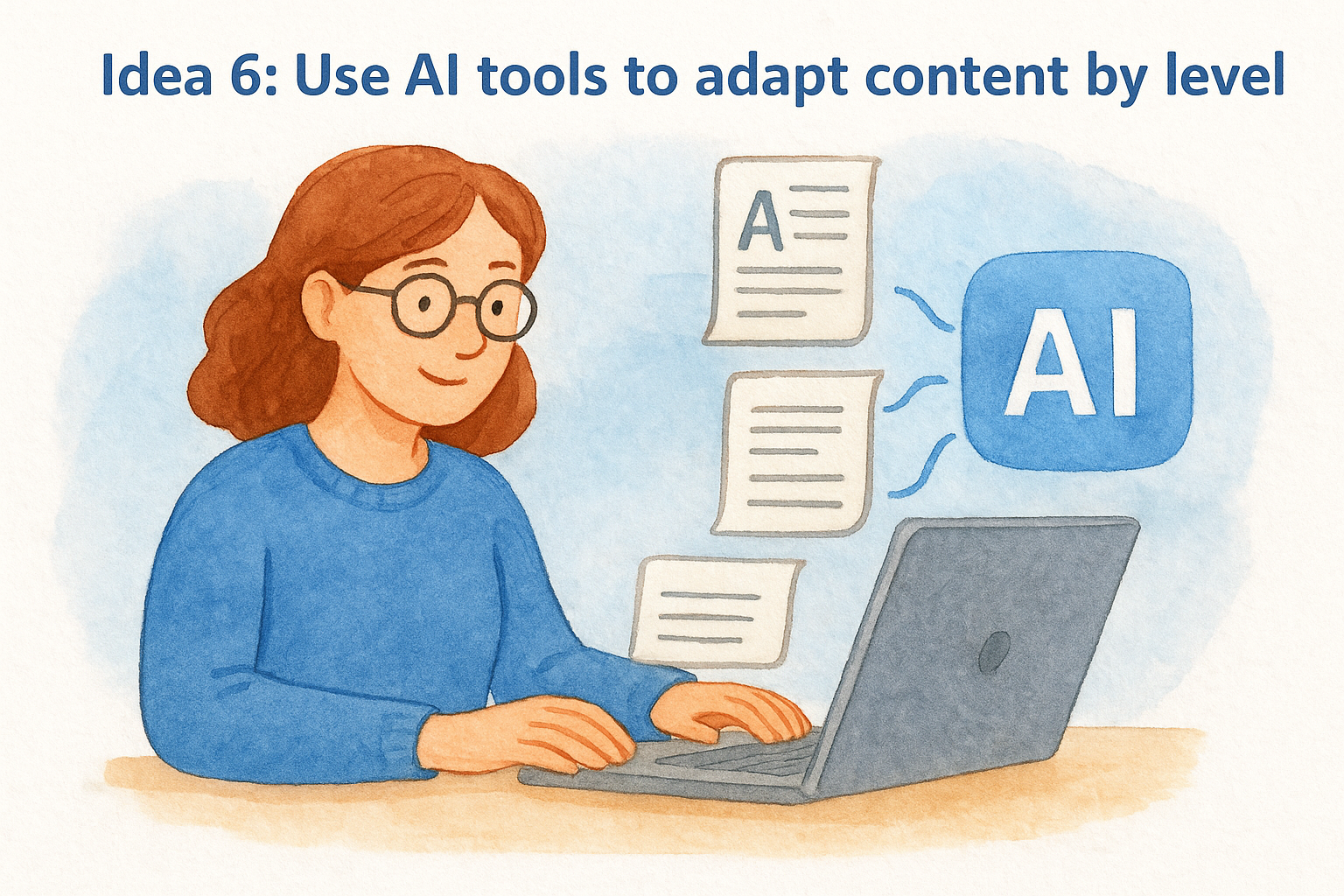 Idea 6: Use AI tools to adapt content by level