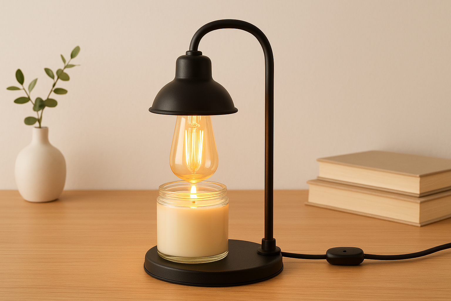1. Small Flame Candle Company Edison bulb illumination warmer lamp