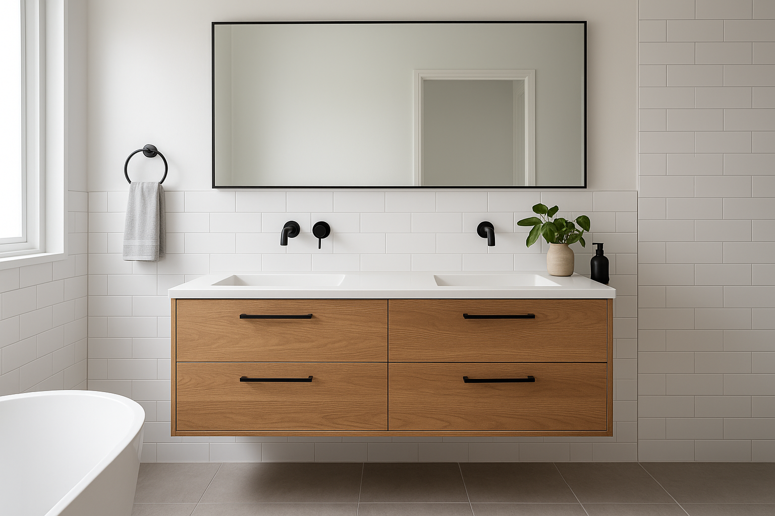5. Choose a statement vanity with real storage