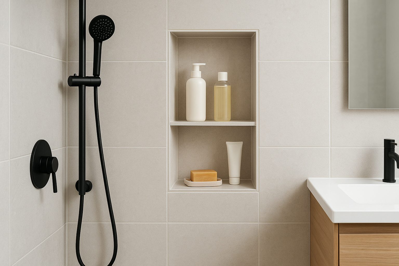 11. Build in niches and recessed storage