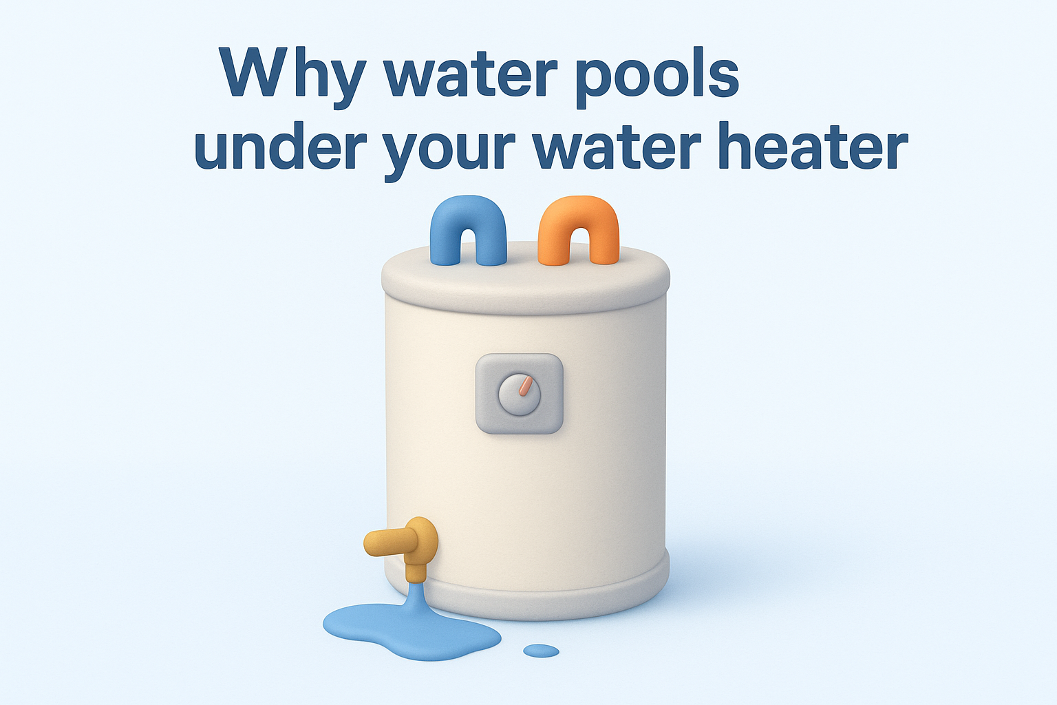 Why water pools under your water heater