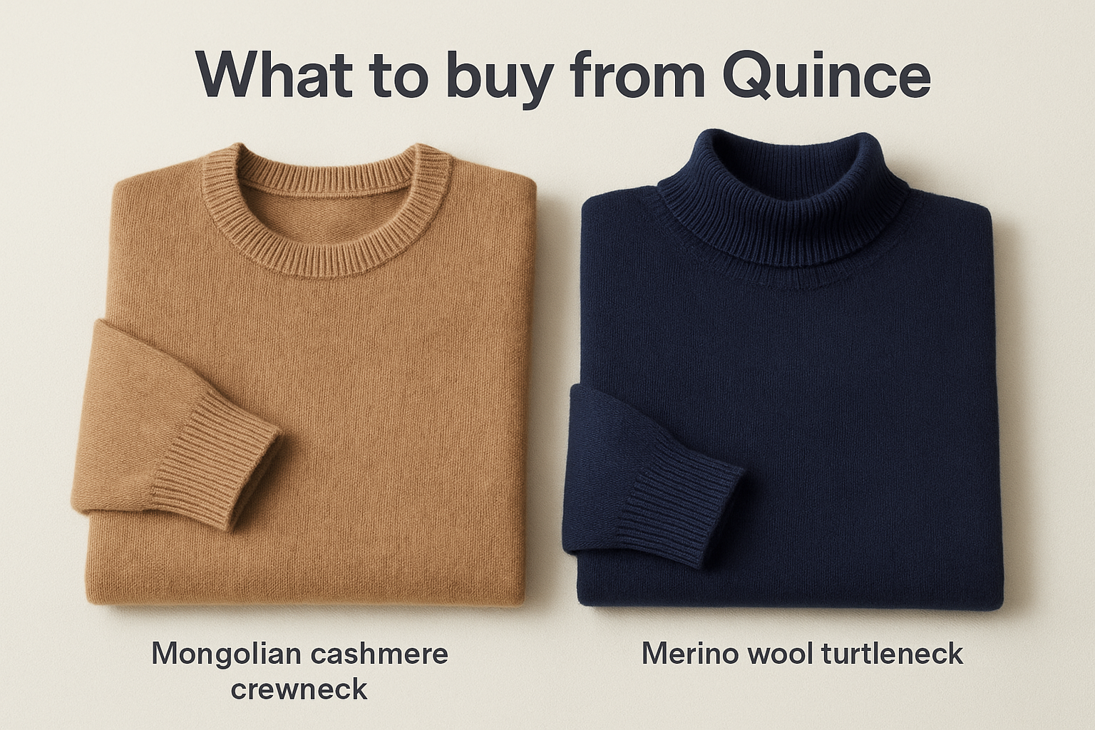 What to buy from Quince