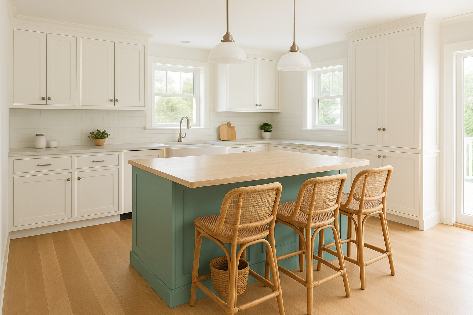 3. Add a sea-glass island color