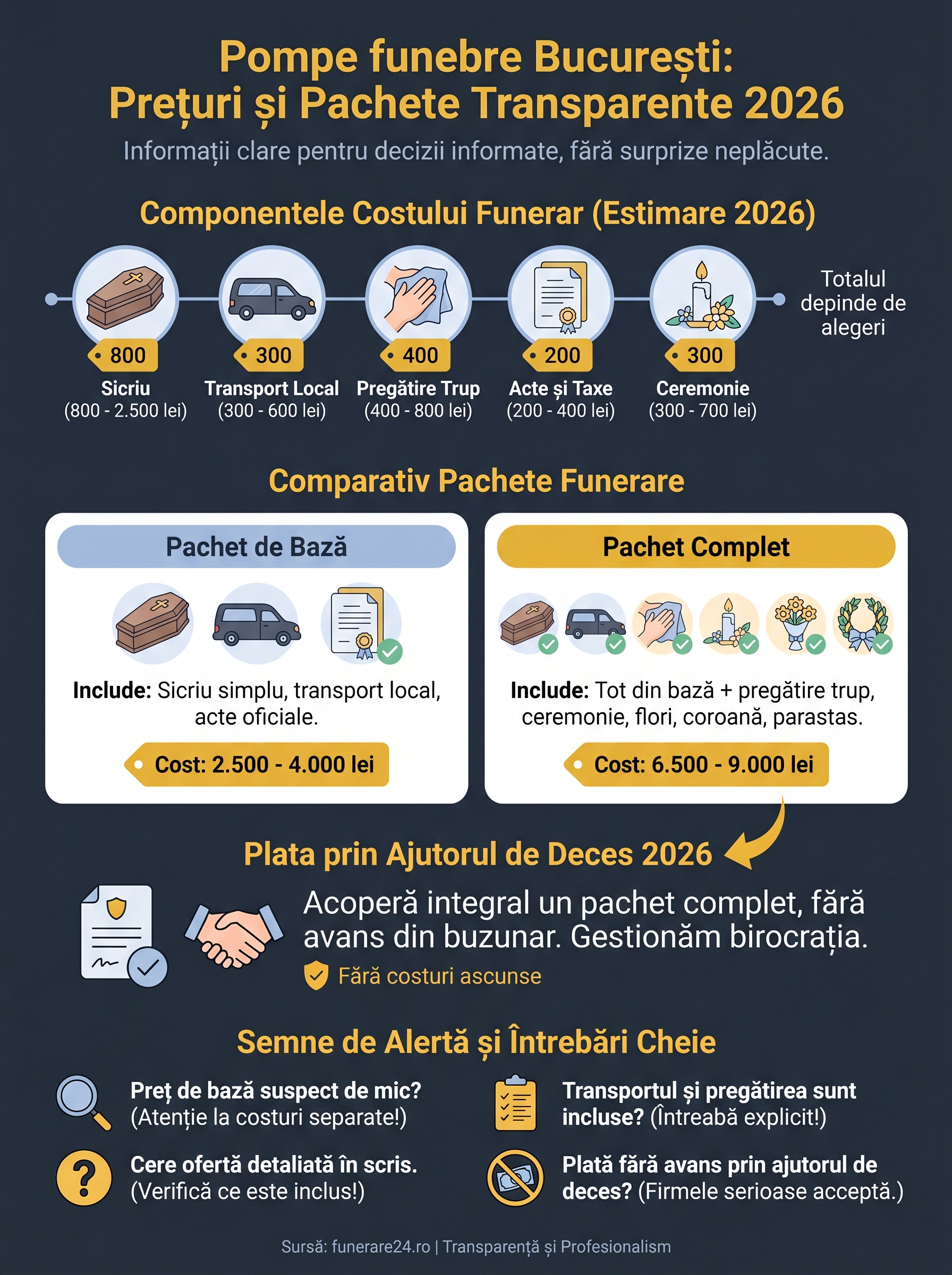 pompe funebre bucuresti preturi infographic