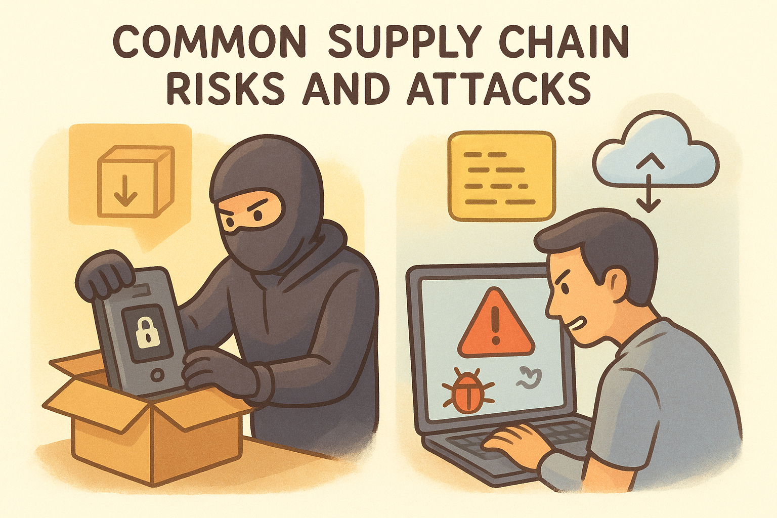 Common supply chain risks and attacks