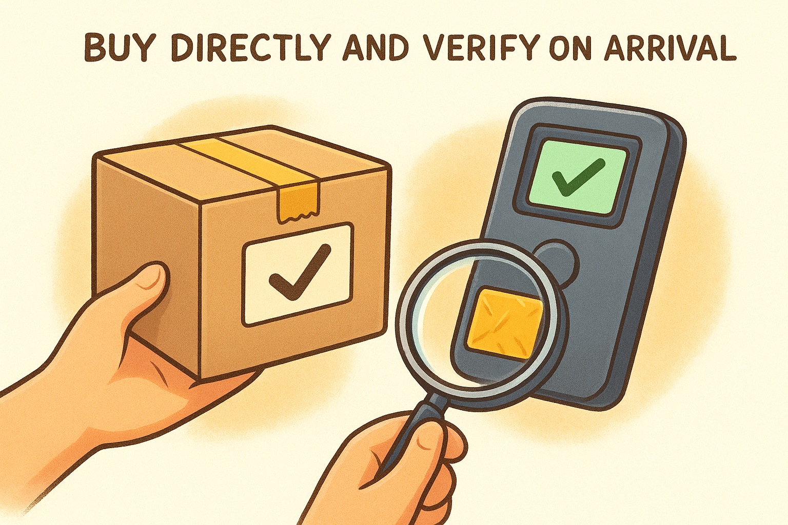 Buy directly and verify on arrival