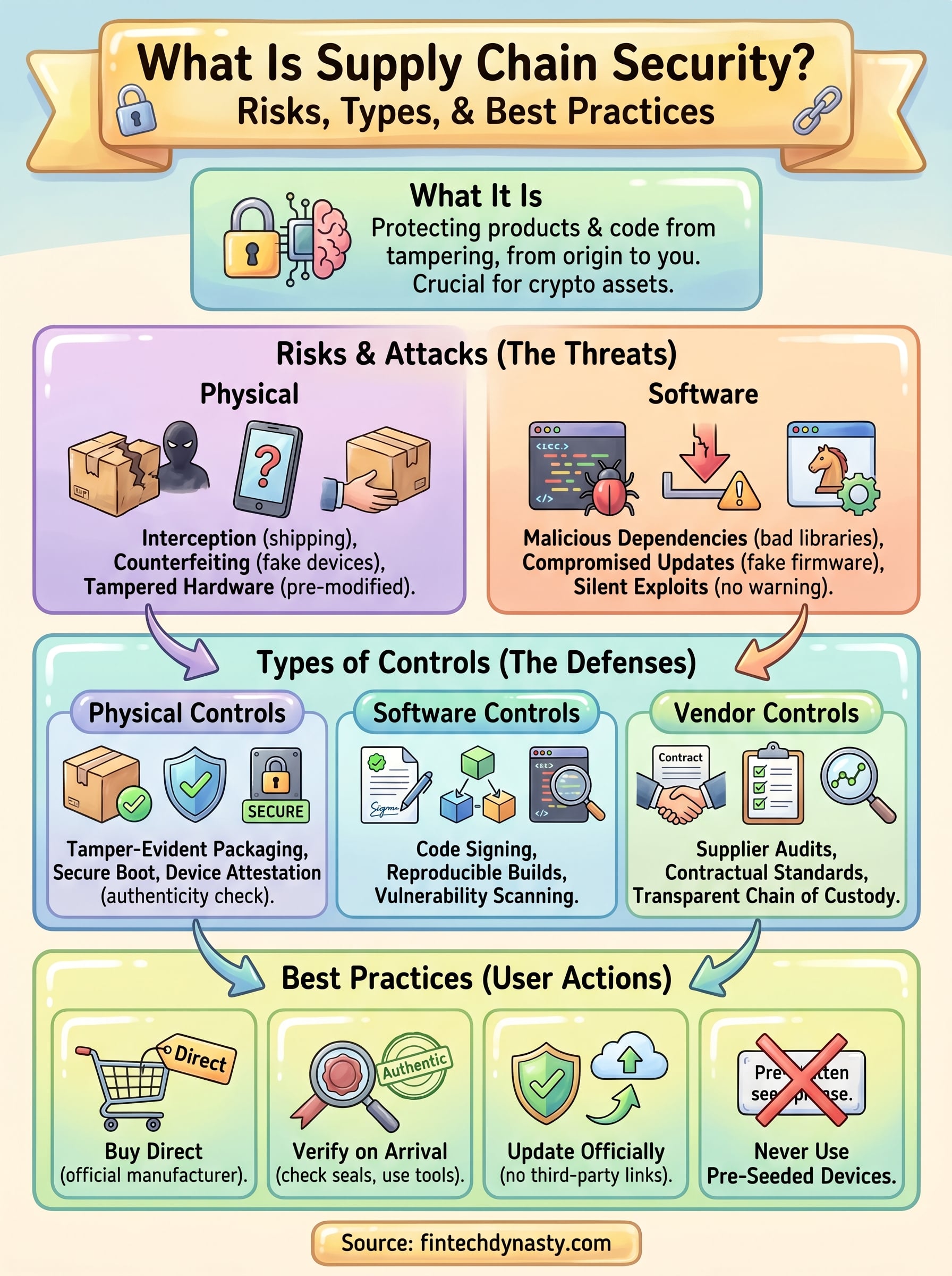 what is supply chain security infographic