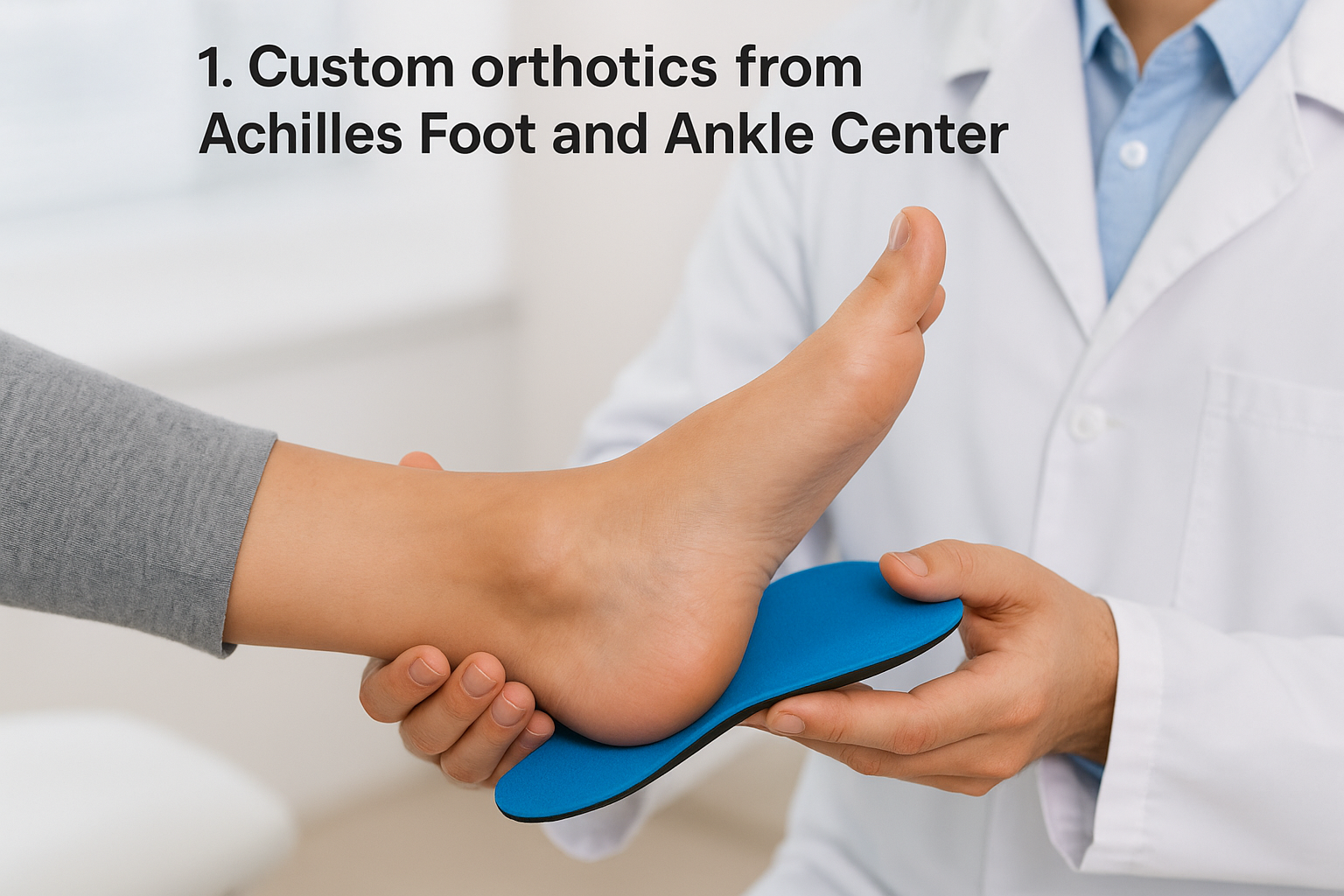 1. Custom orthotics from Achilles Foot and Ankle Center