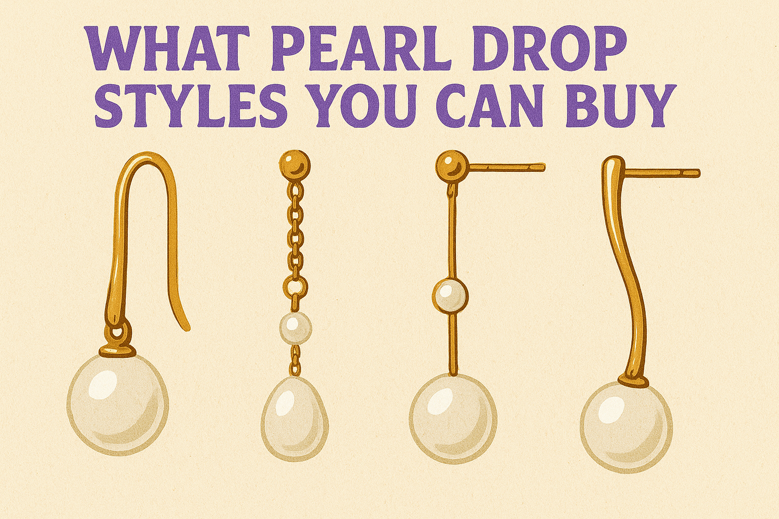 What pearl drop styles you can buy