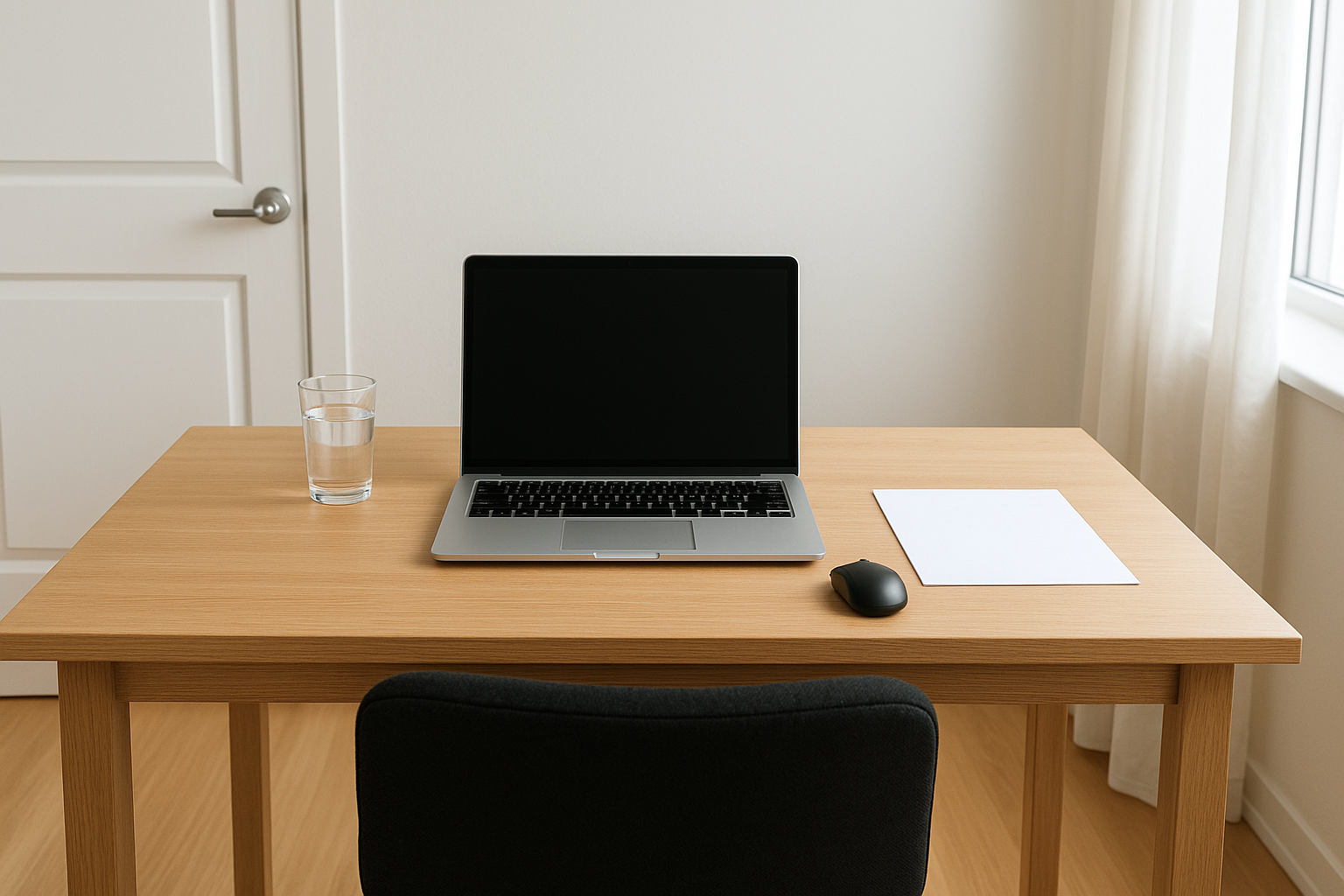 Clear your desk and room