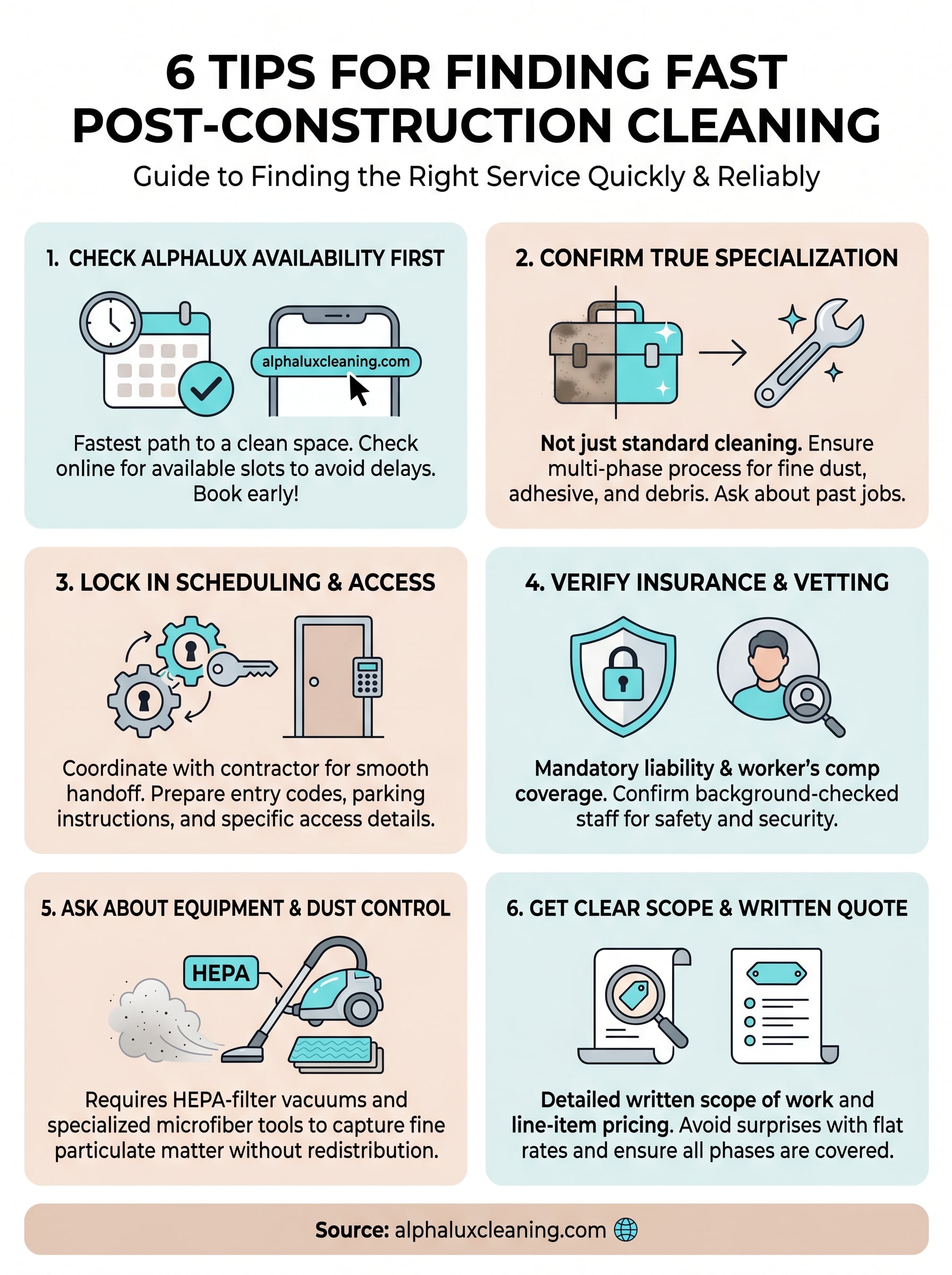 post construction cleaning near me infographic
