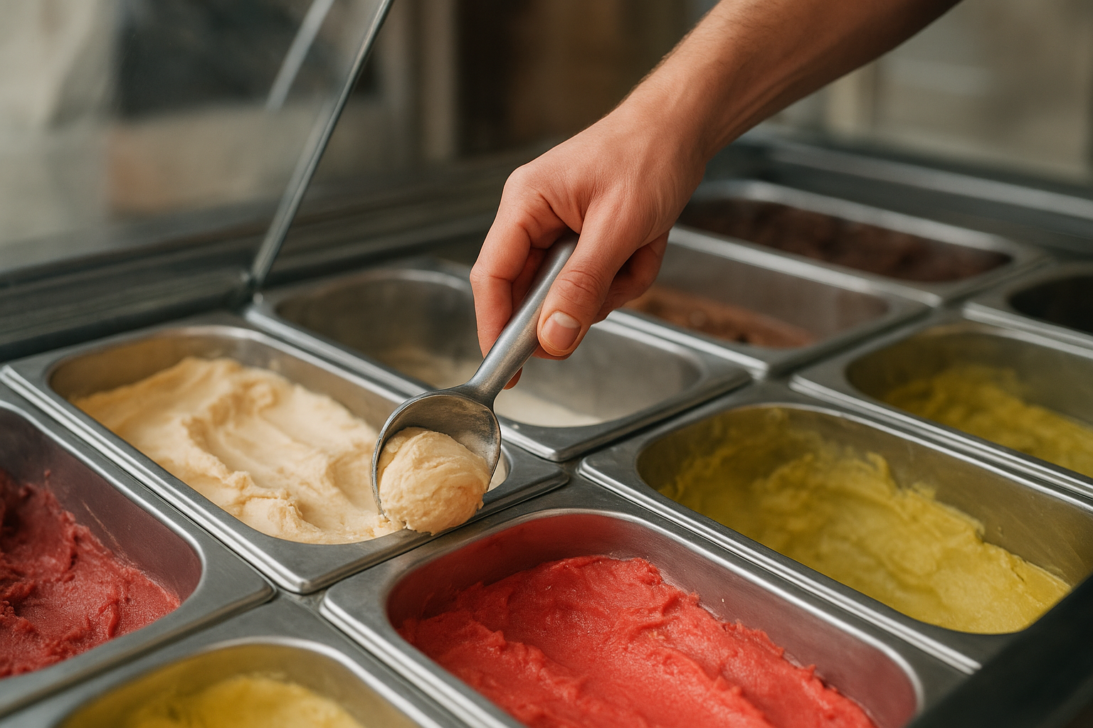 How contamination happens in a gelato shop