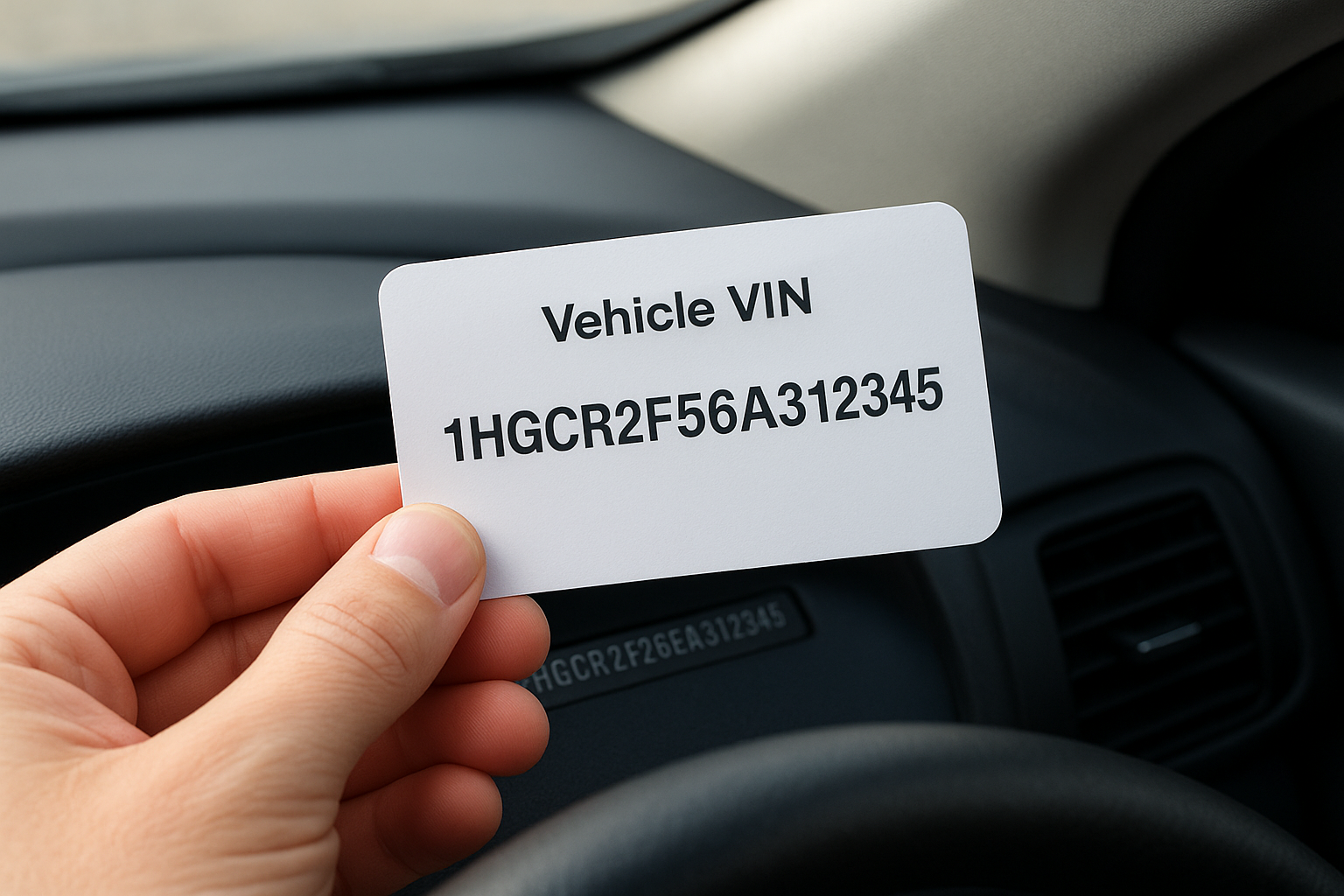 Your vehicle's VIN