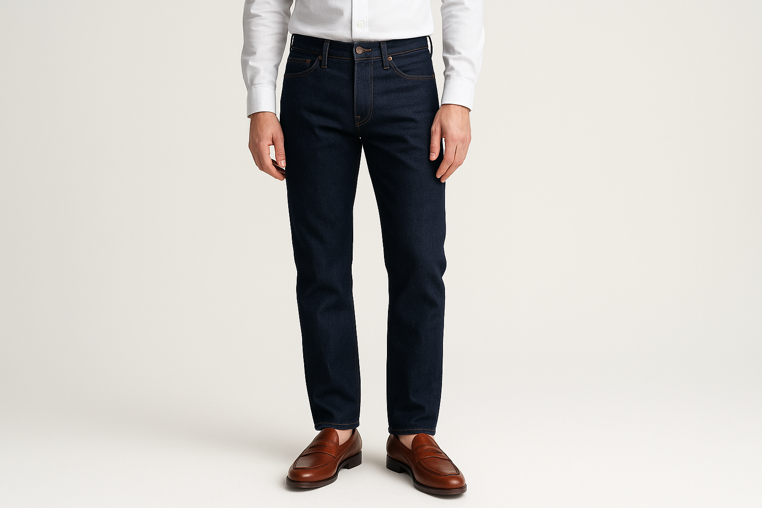 7. Dark wash jeans