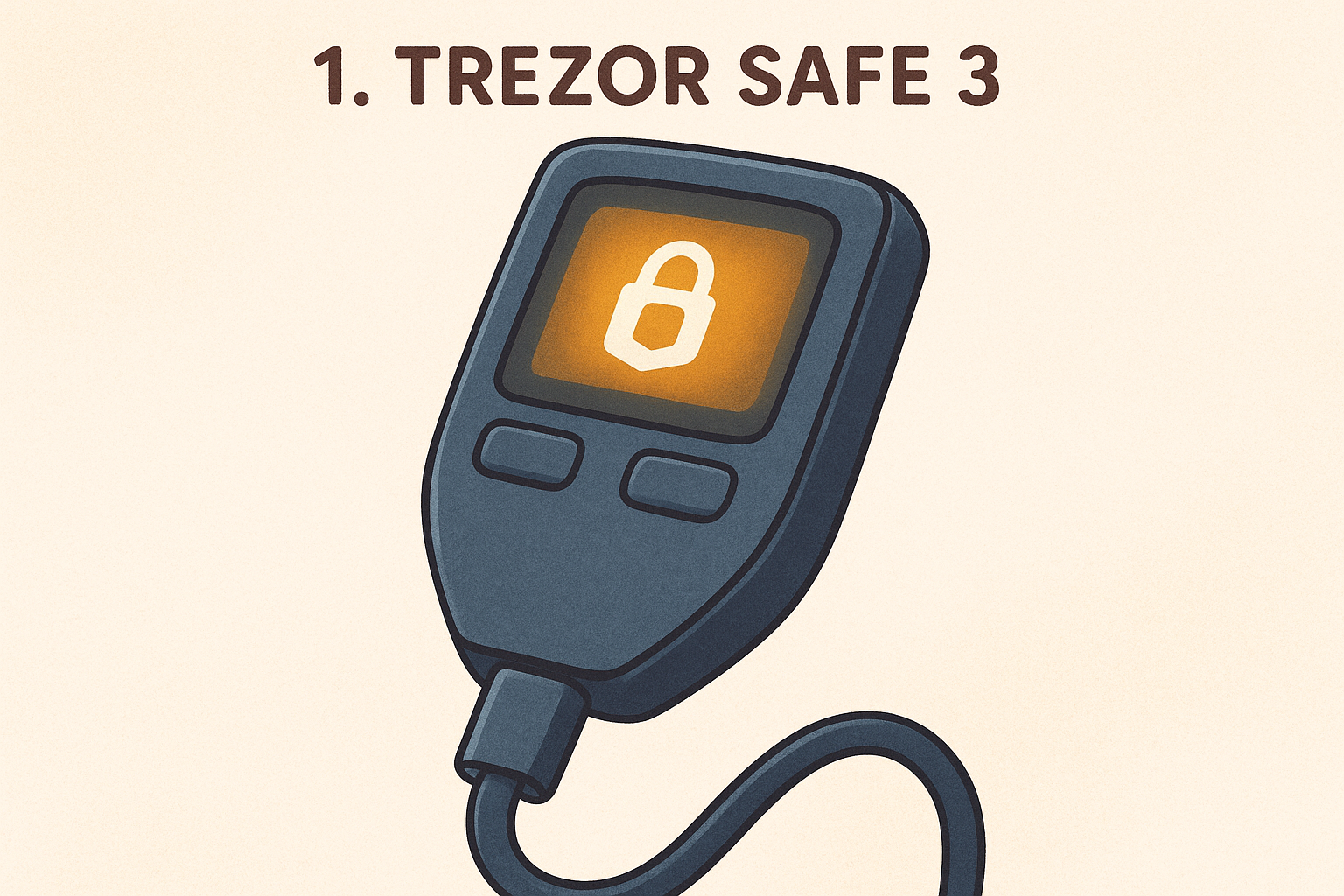 1. Trezor Safe 3