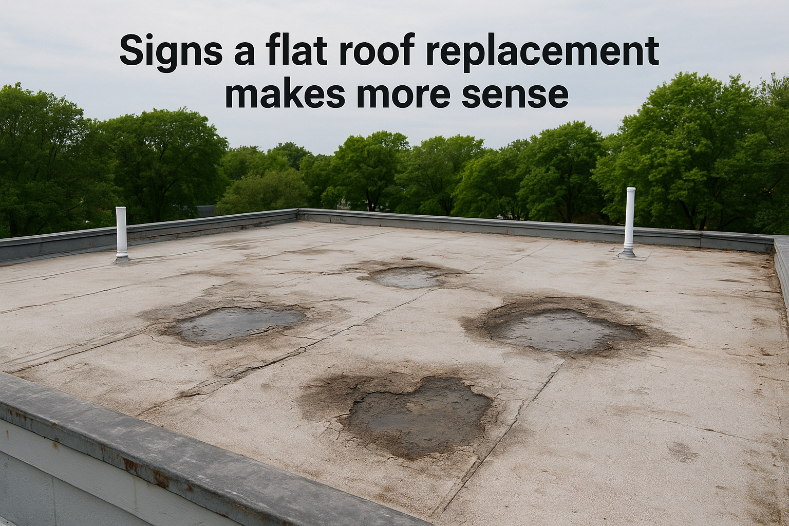 Signs a flat roof replacement makes more sense