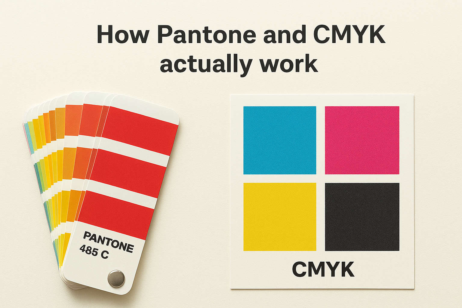 How Pantone and CMYK actually work