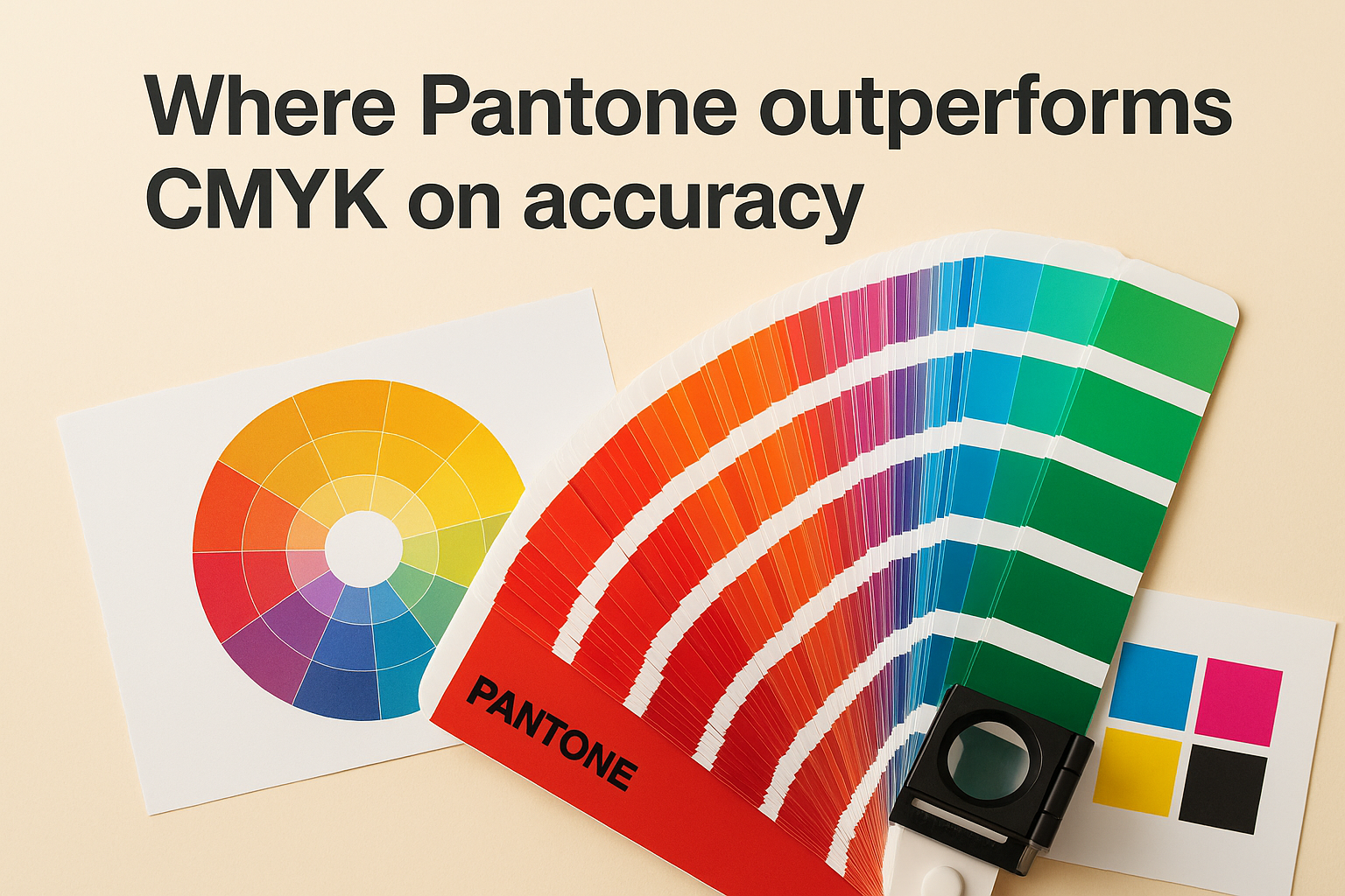 Where Pantone outperforms CMYK on accuracy