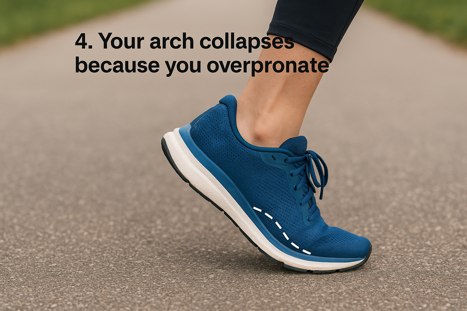 4. Your arch collapses because you overpronate