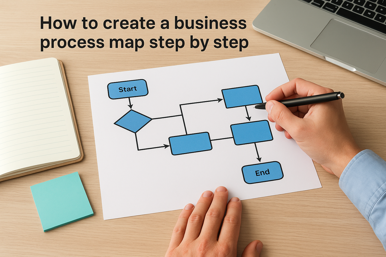 How to create a business process map step by step