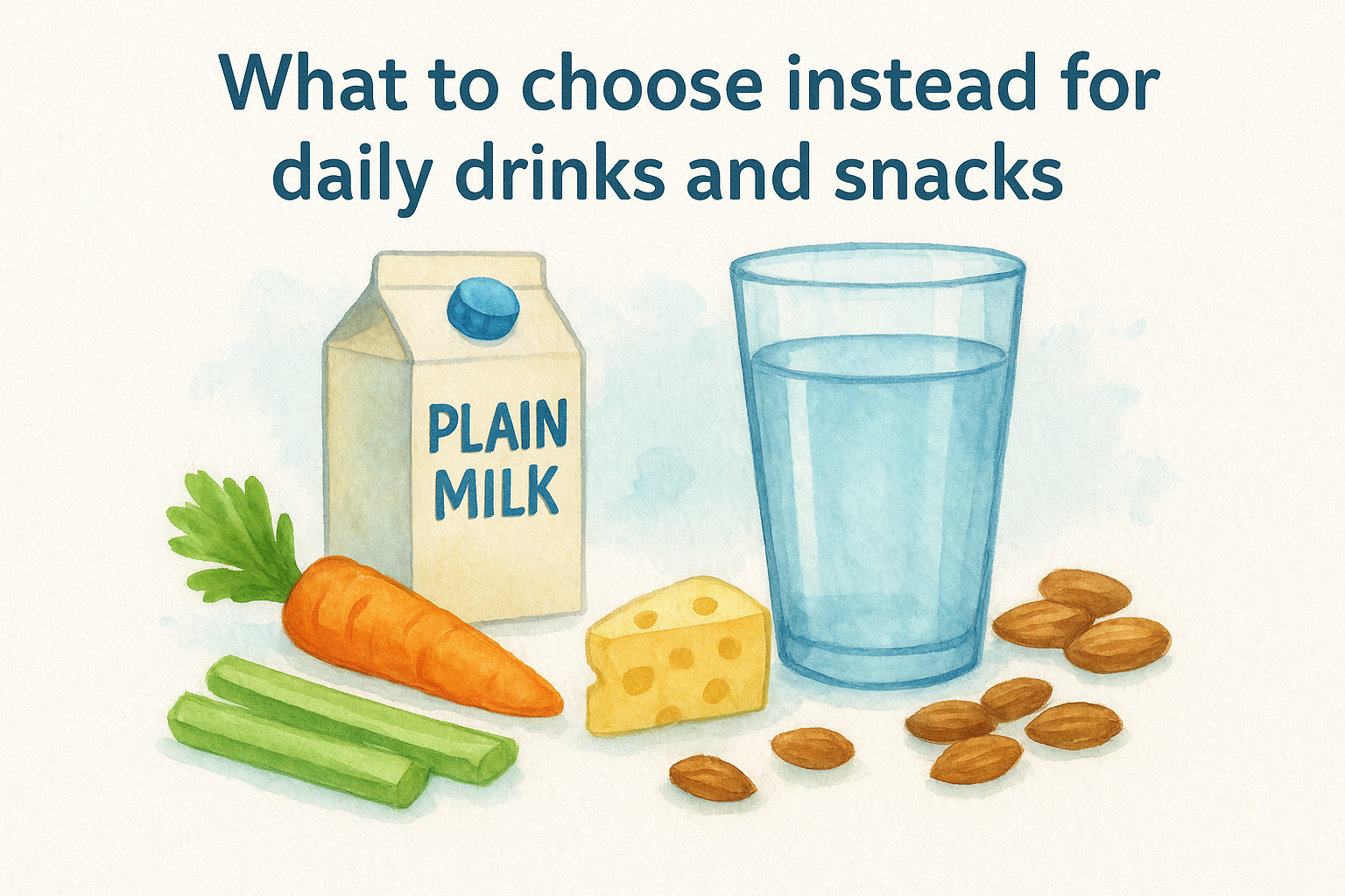What to choose instead for daily drinks and snacks
