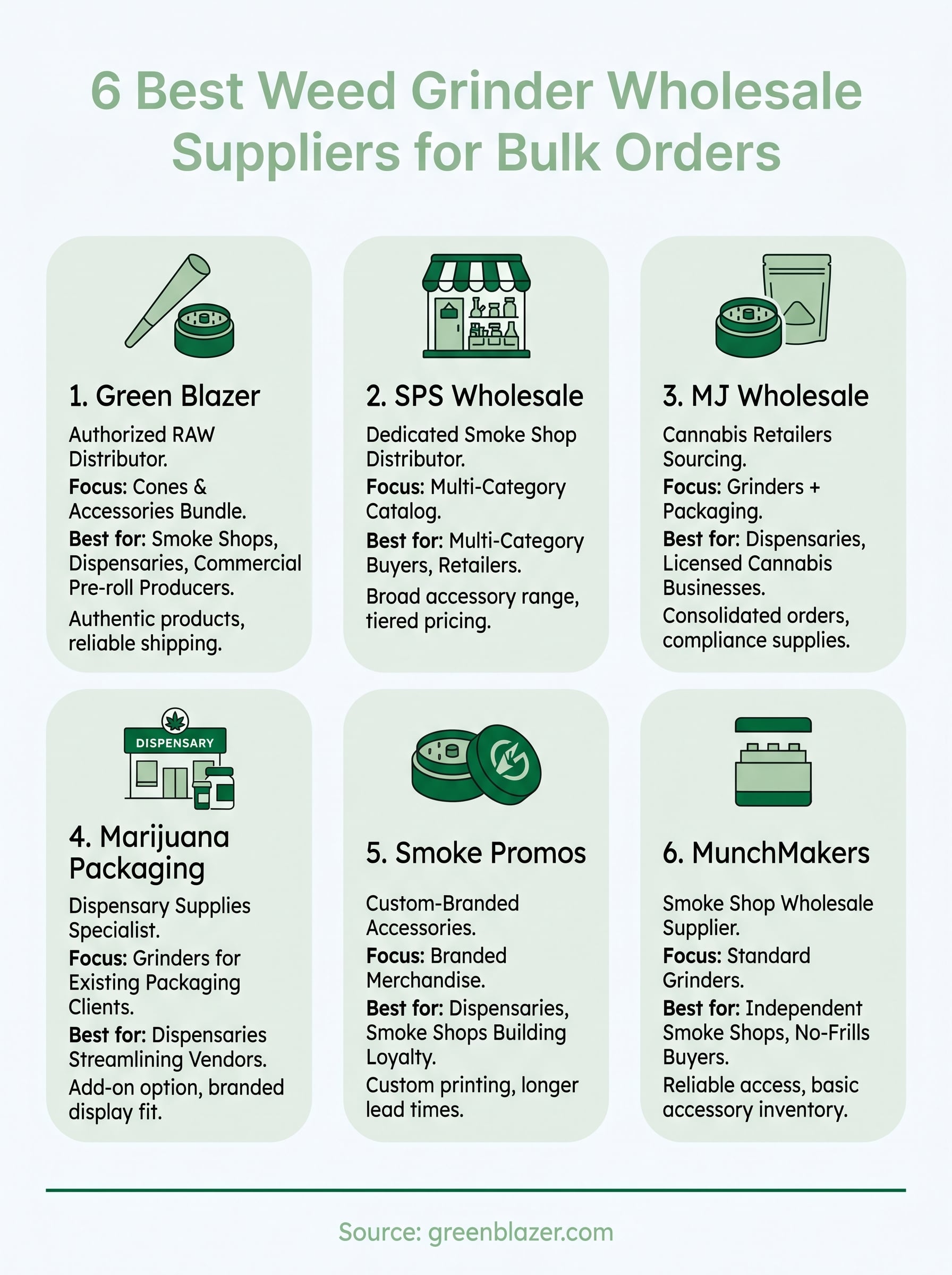 weed grinder wholesale infographic