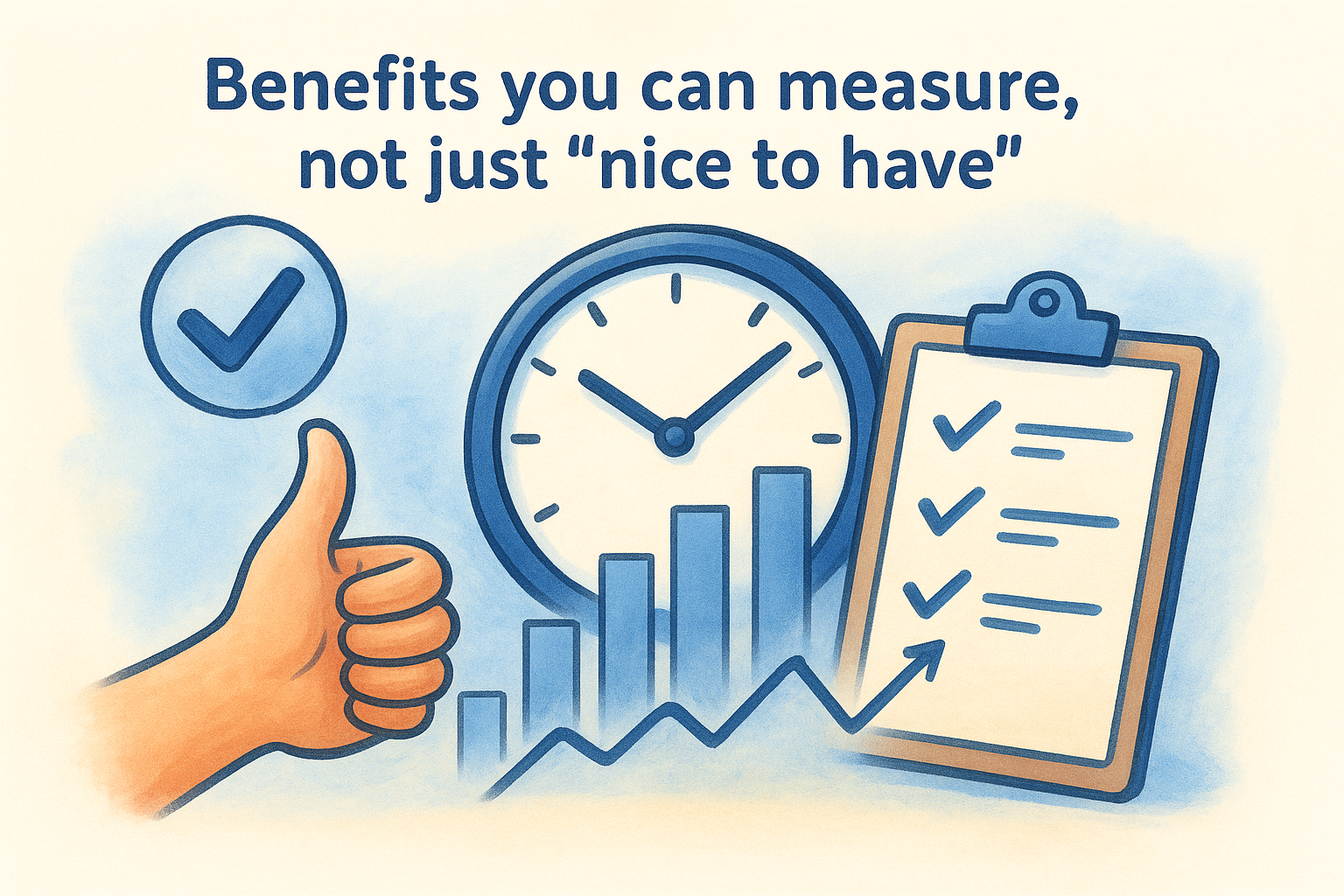 Benefits you can measure, not just "nice to have"