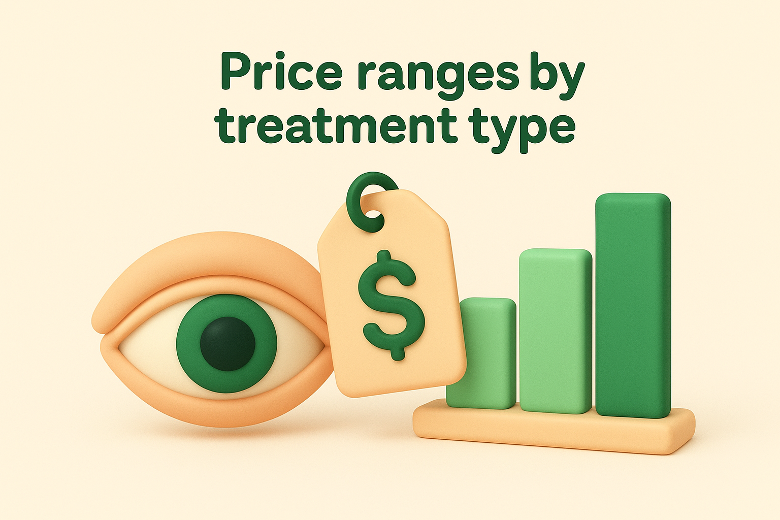 Price ranges by treatment type