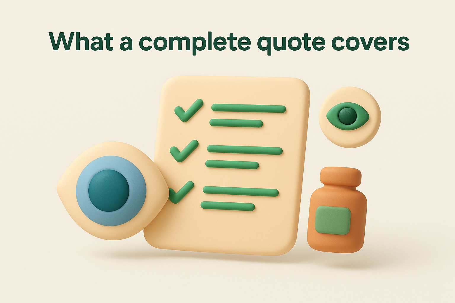 What a complete quote covers