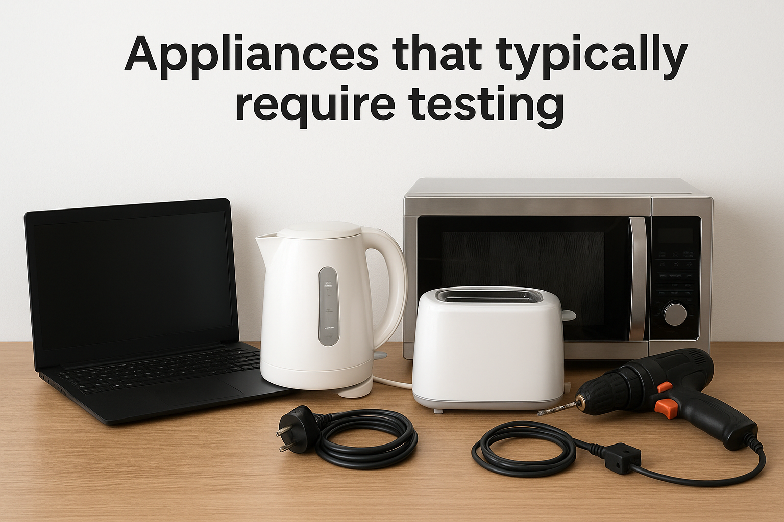 Appliances that typically require testing