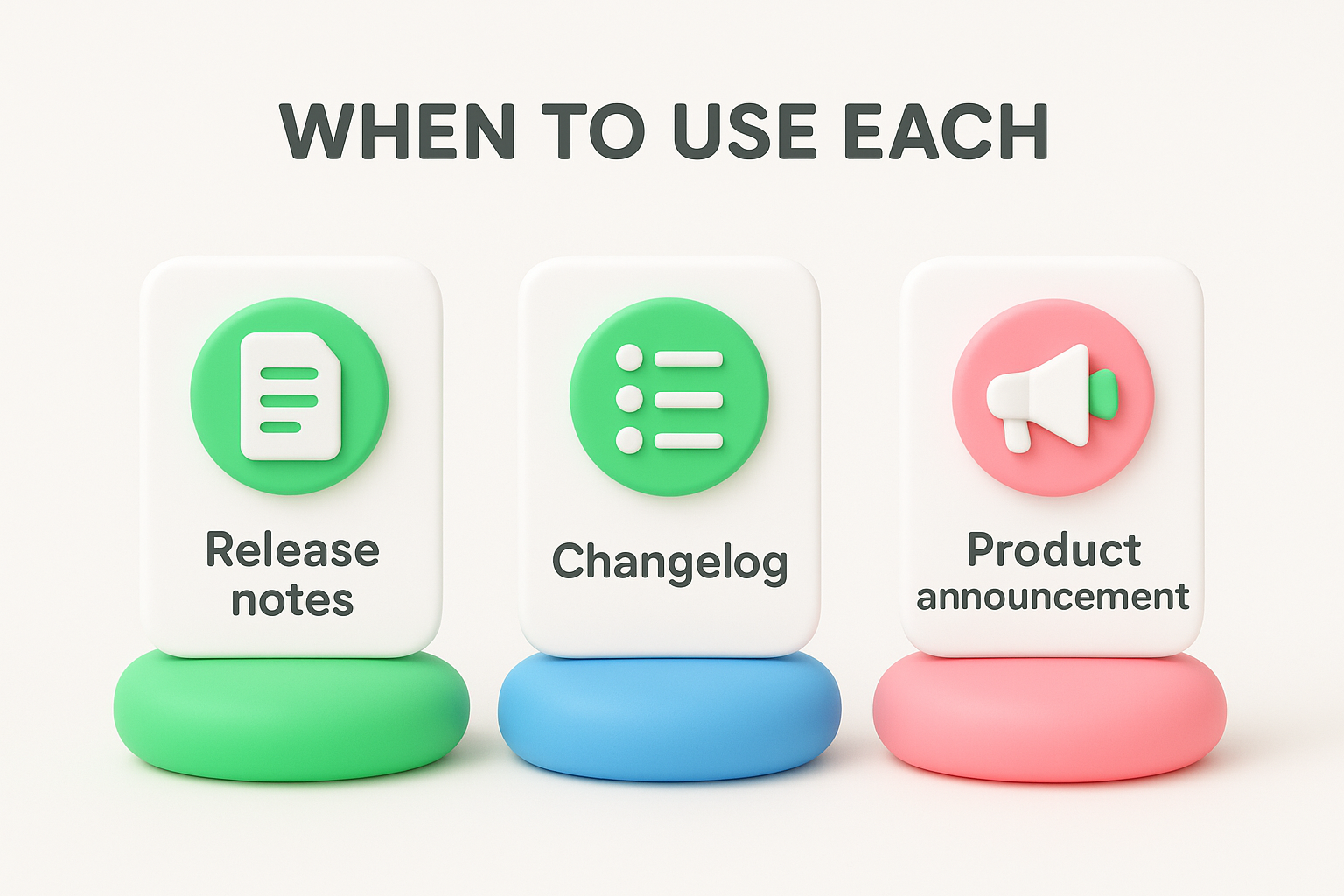 When to use each