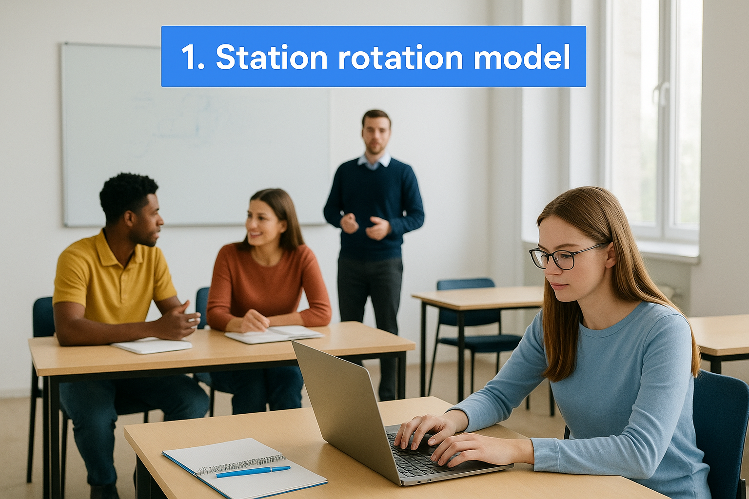 1. Station rotation model