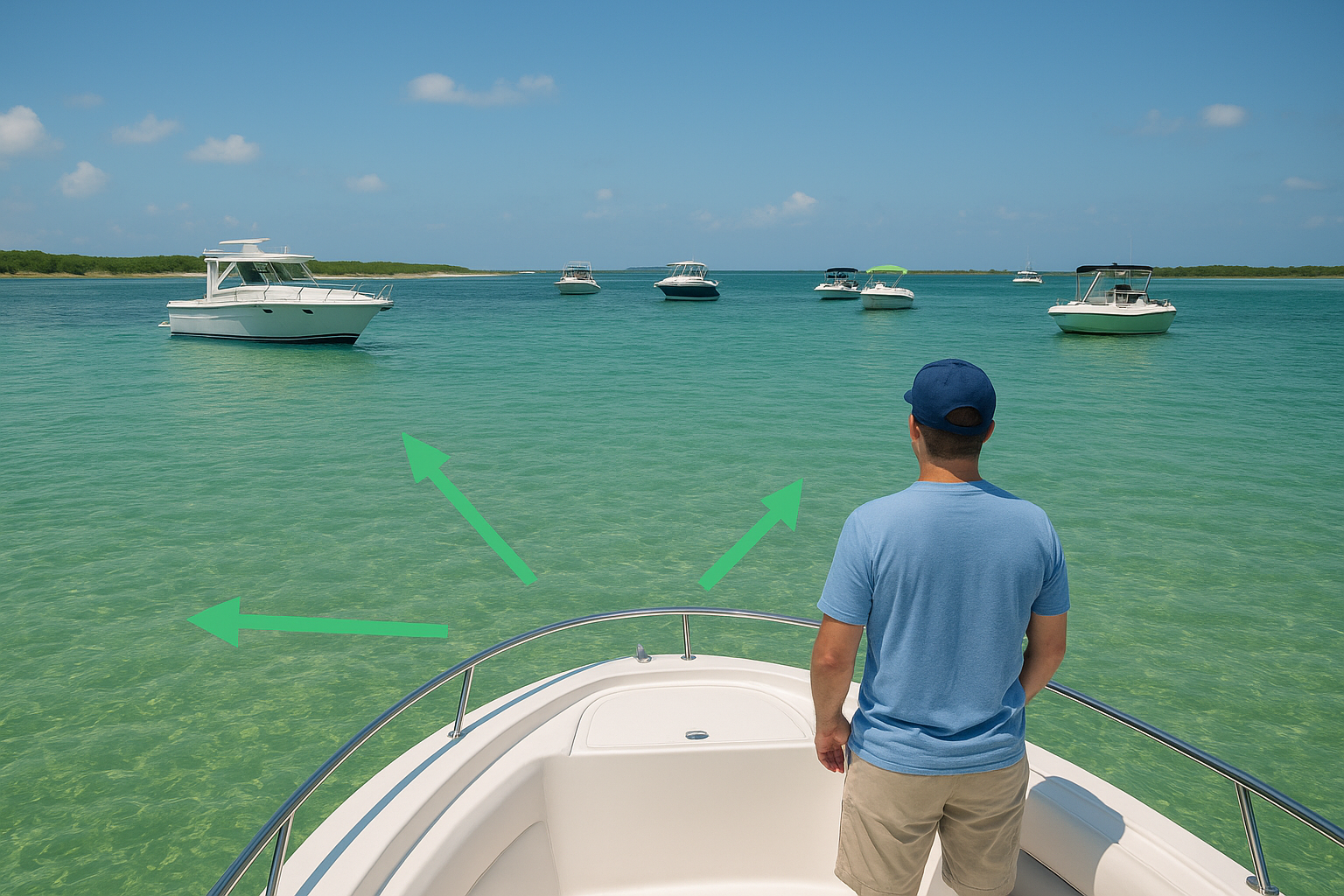 Read the layout of the water first